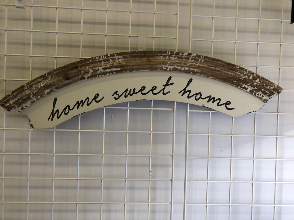 HOME SWEET HOME- DISTRESSED ARCH WALL ART.