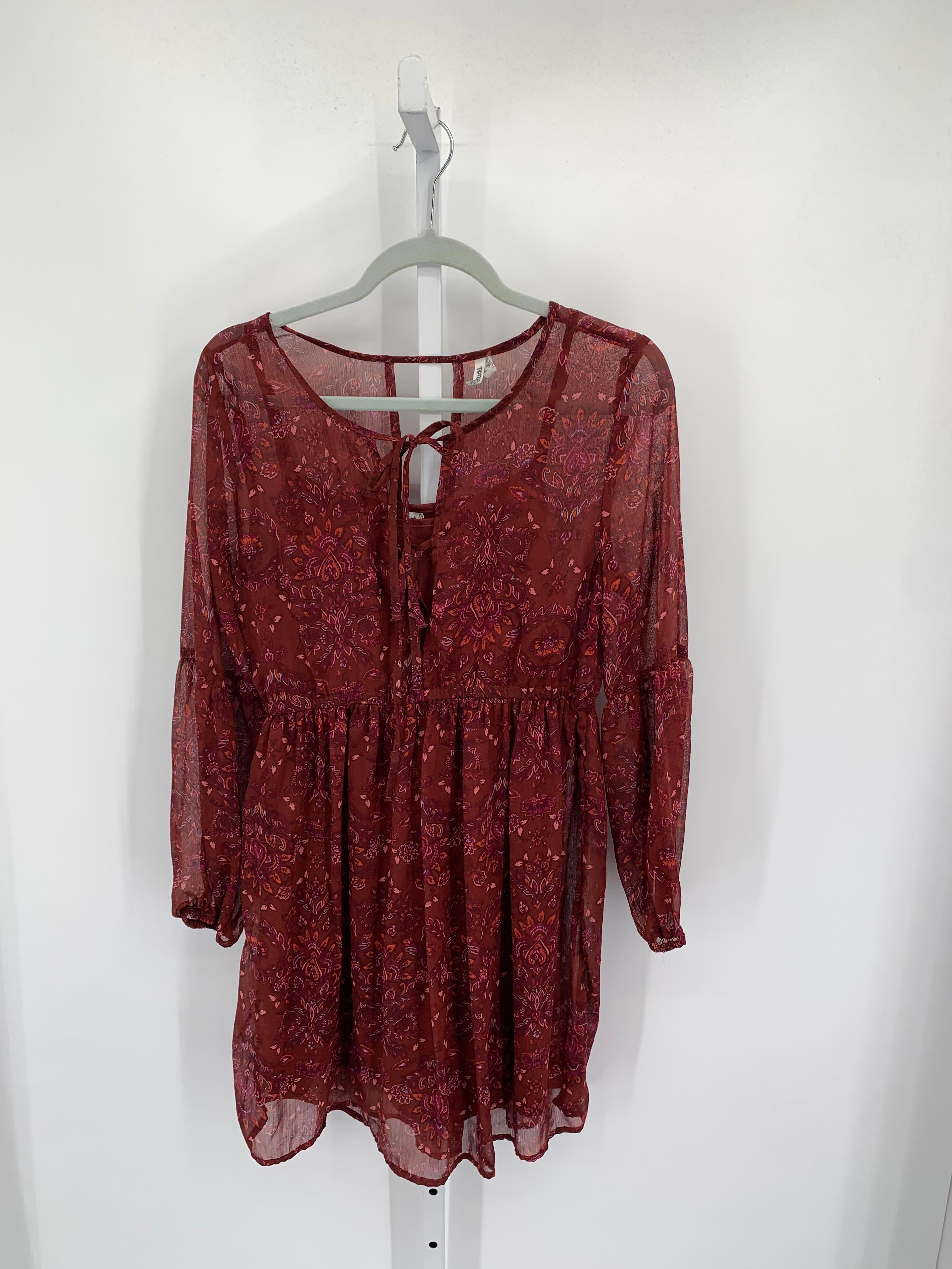 Mudd Size Large Juniors Long Sleeve Dress