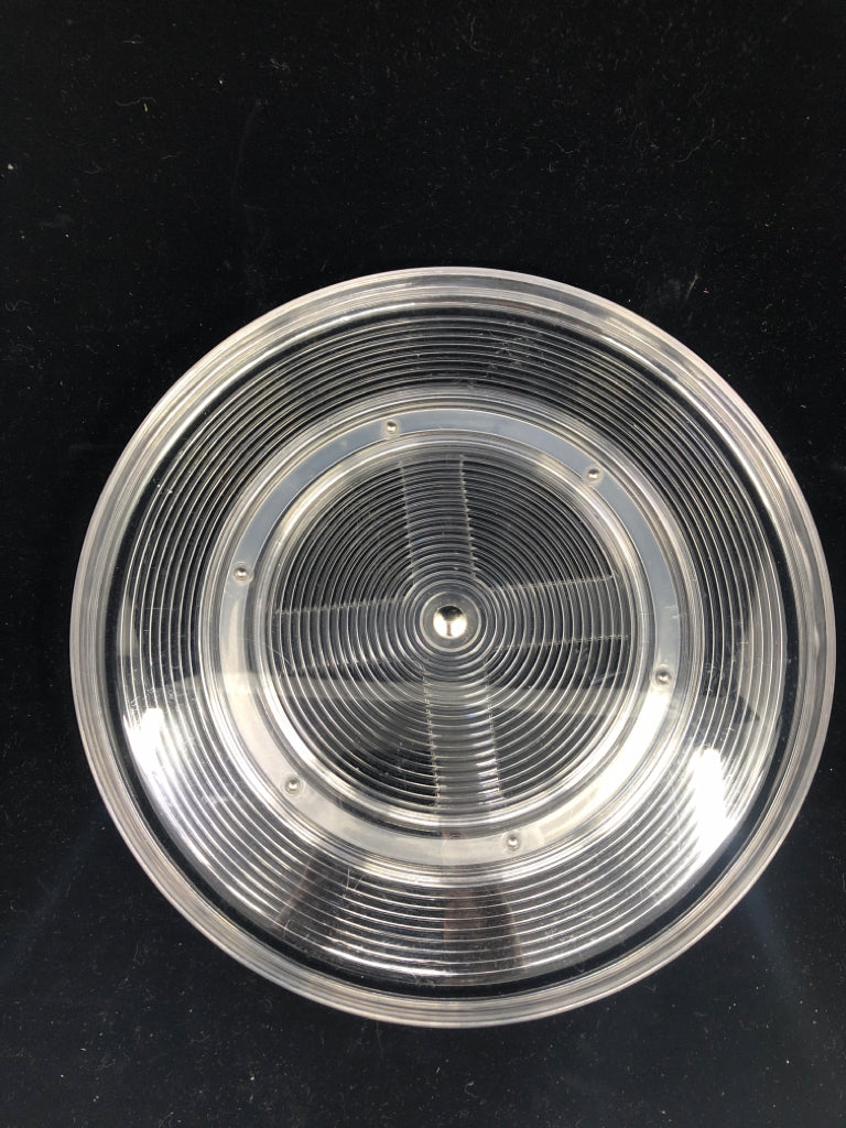 SHALLOW CLEAR PLASTIC LAZY SUSAN.