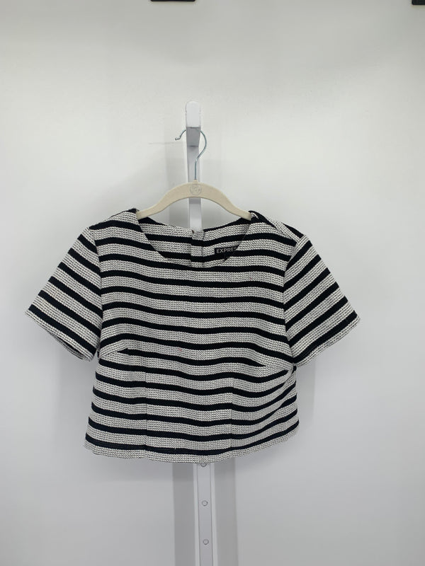 Express Size X Small Misses Short Sleeve Shirt