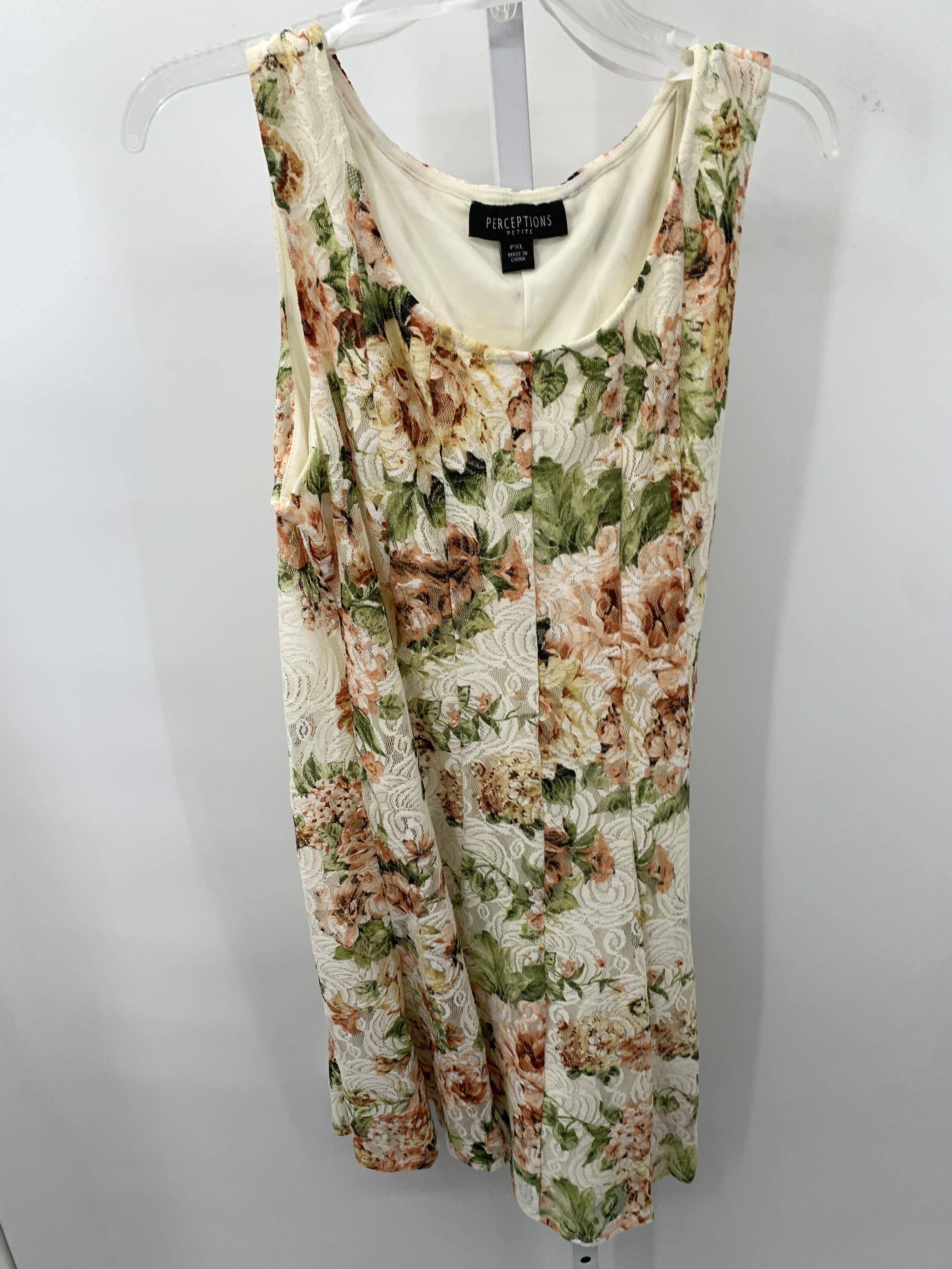 Perception Size X Large Petite Petite Sleeveless Dress