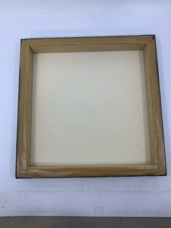 WHITE FLOWERS IN HAT BOX- CANVAS WALL ART.