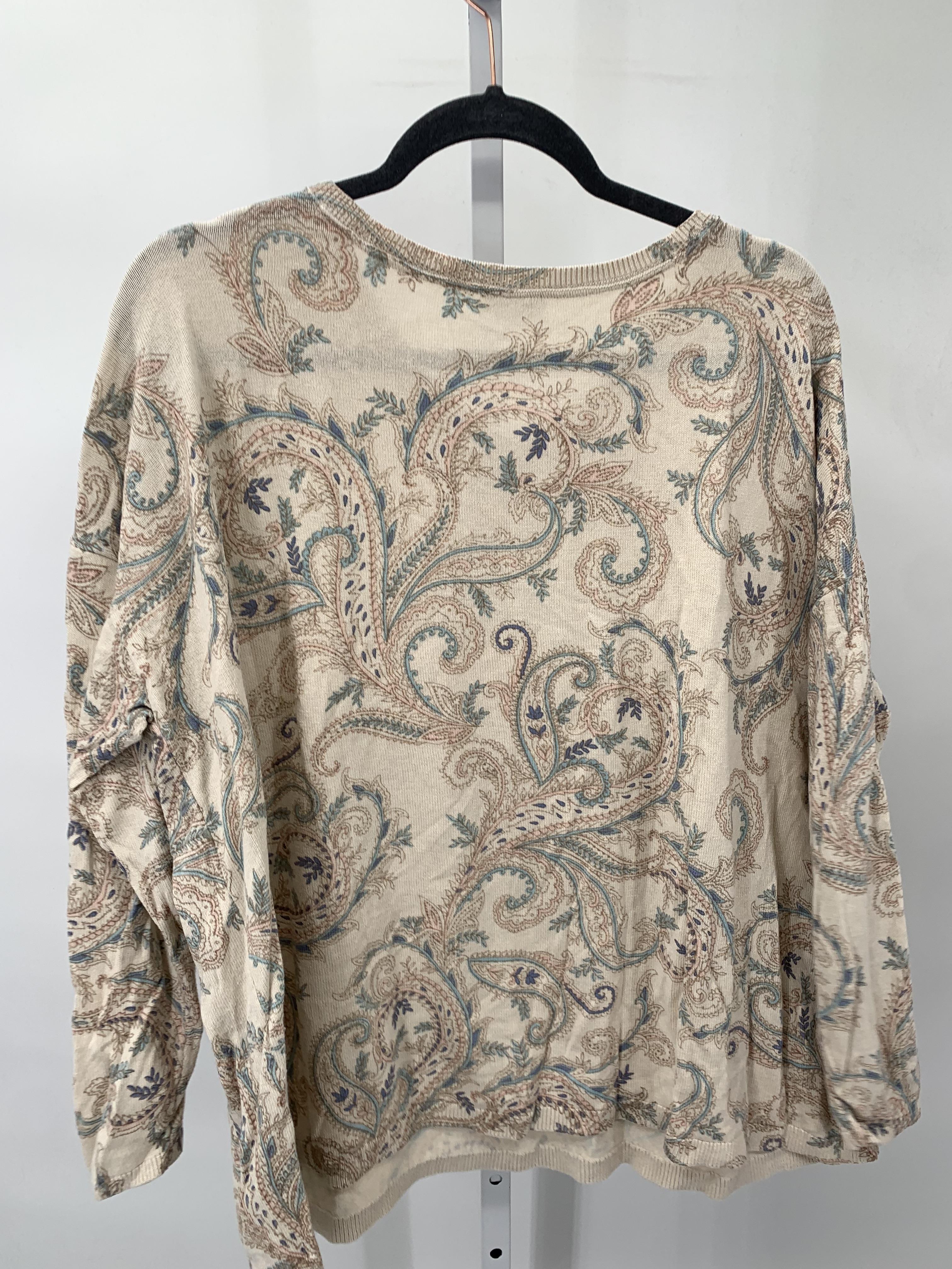 J-Jill Size Extra Large Misses Long Slv Sweater