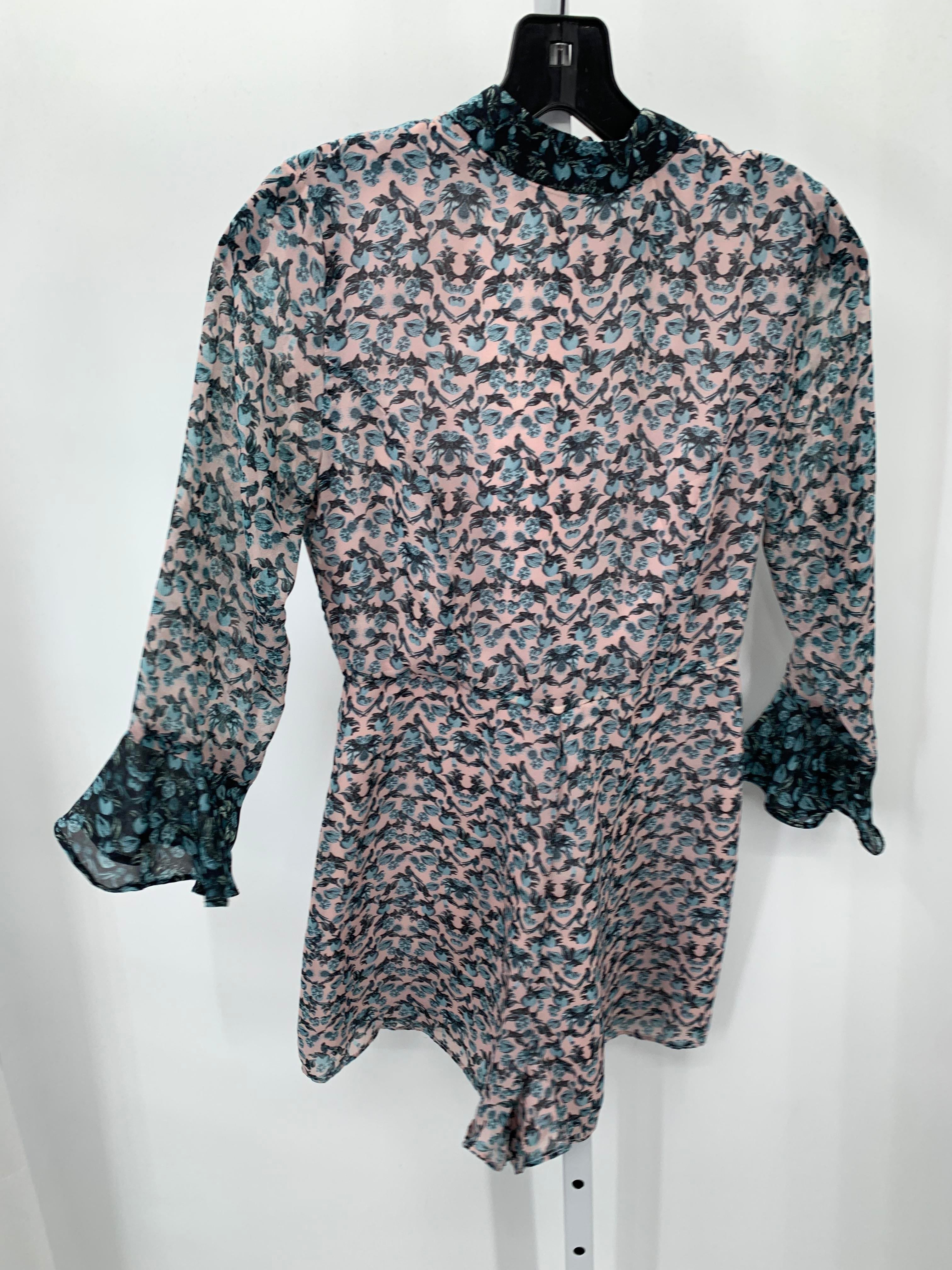 Topshop Size 2 Misses Long Sleeve Dress