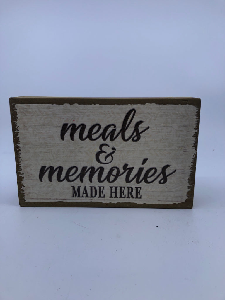 MEALS AND MEMORIES BLOCK.