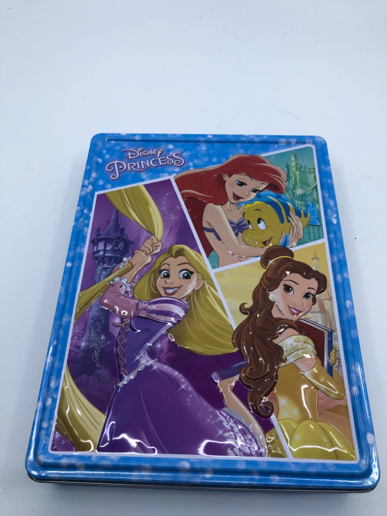 DISNEY PRINCESS METAL TIN W/LID.