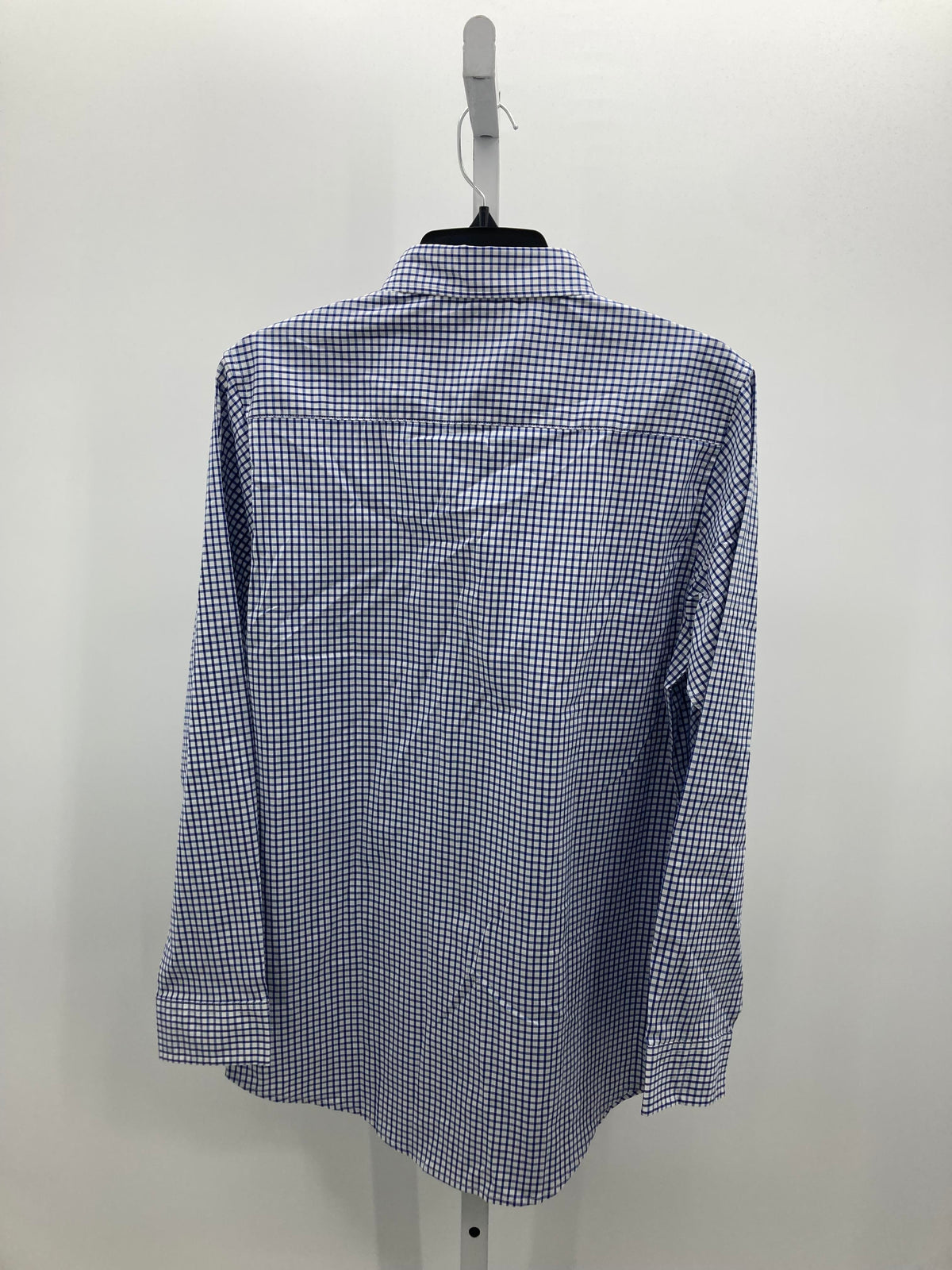 WHITE PLAID BTN DOWN