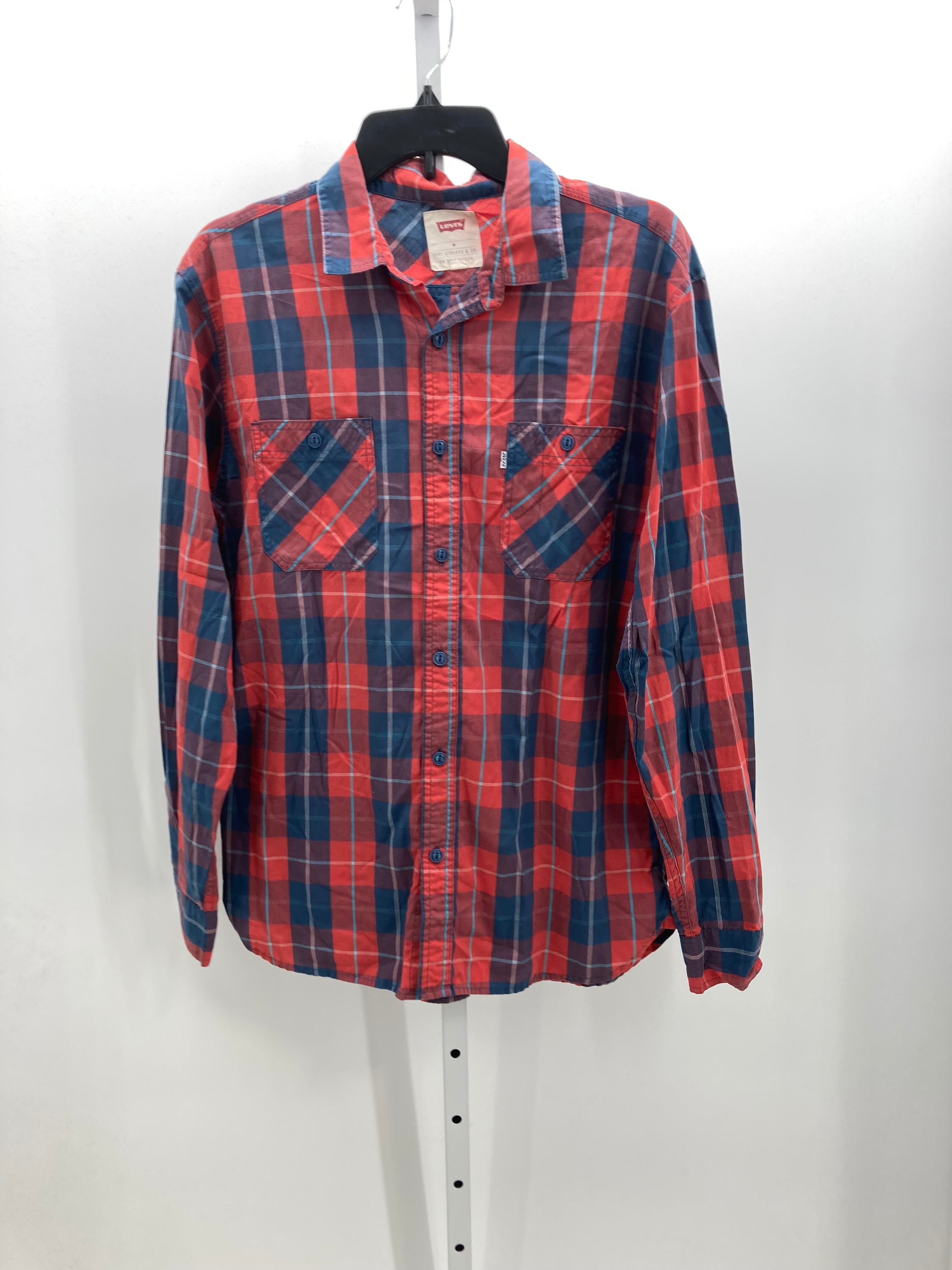 BLUE PLAID BTN DOWN