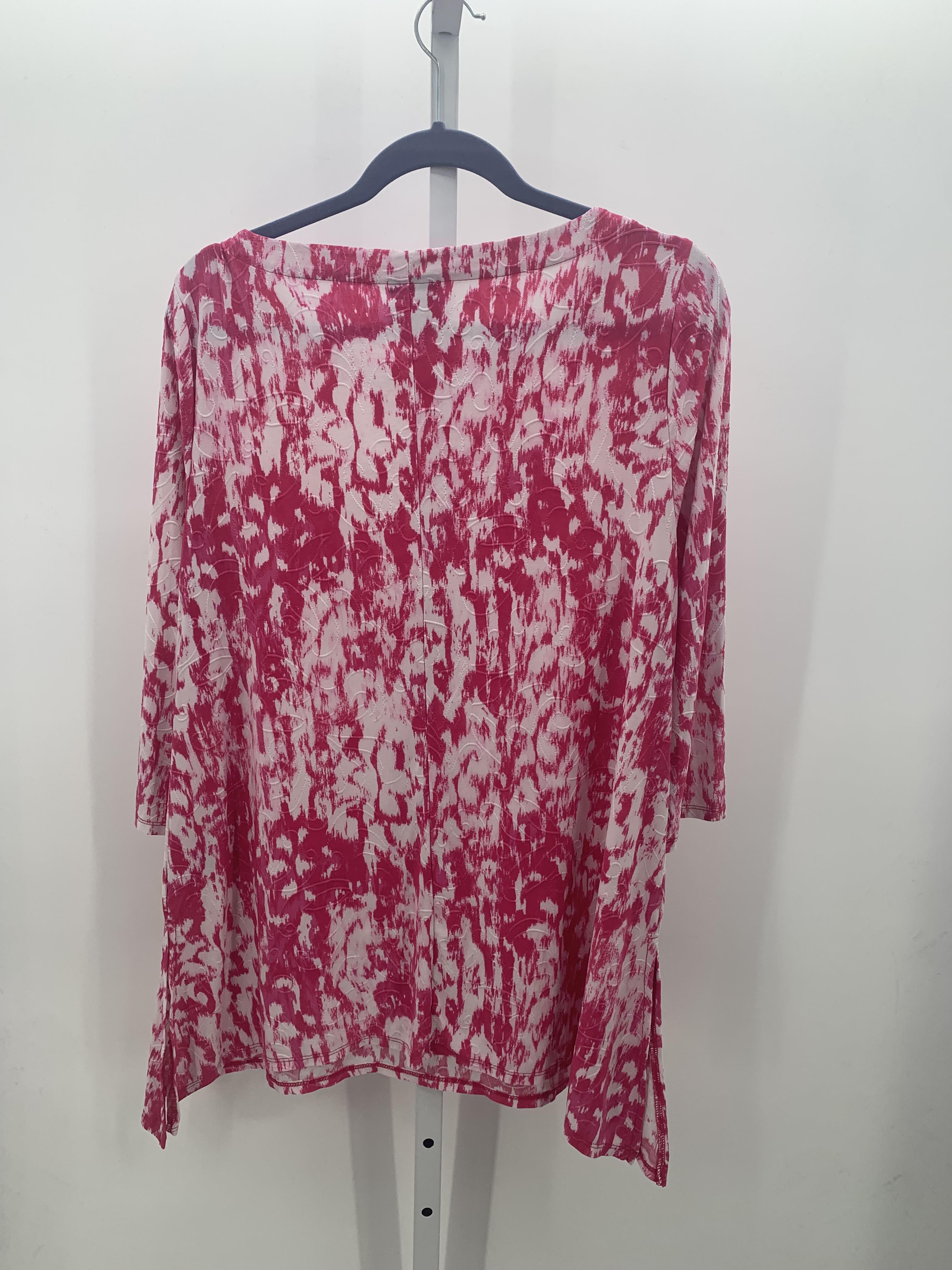 JM Collection Size Large Misses 3/4 Sleeve Shirt