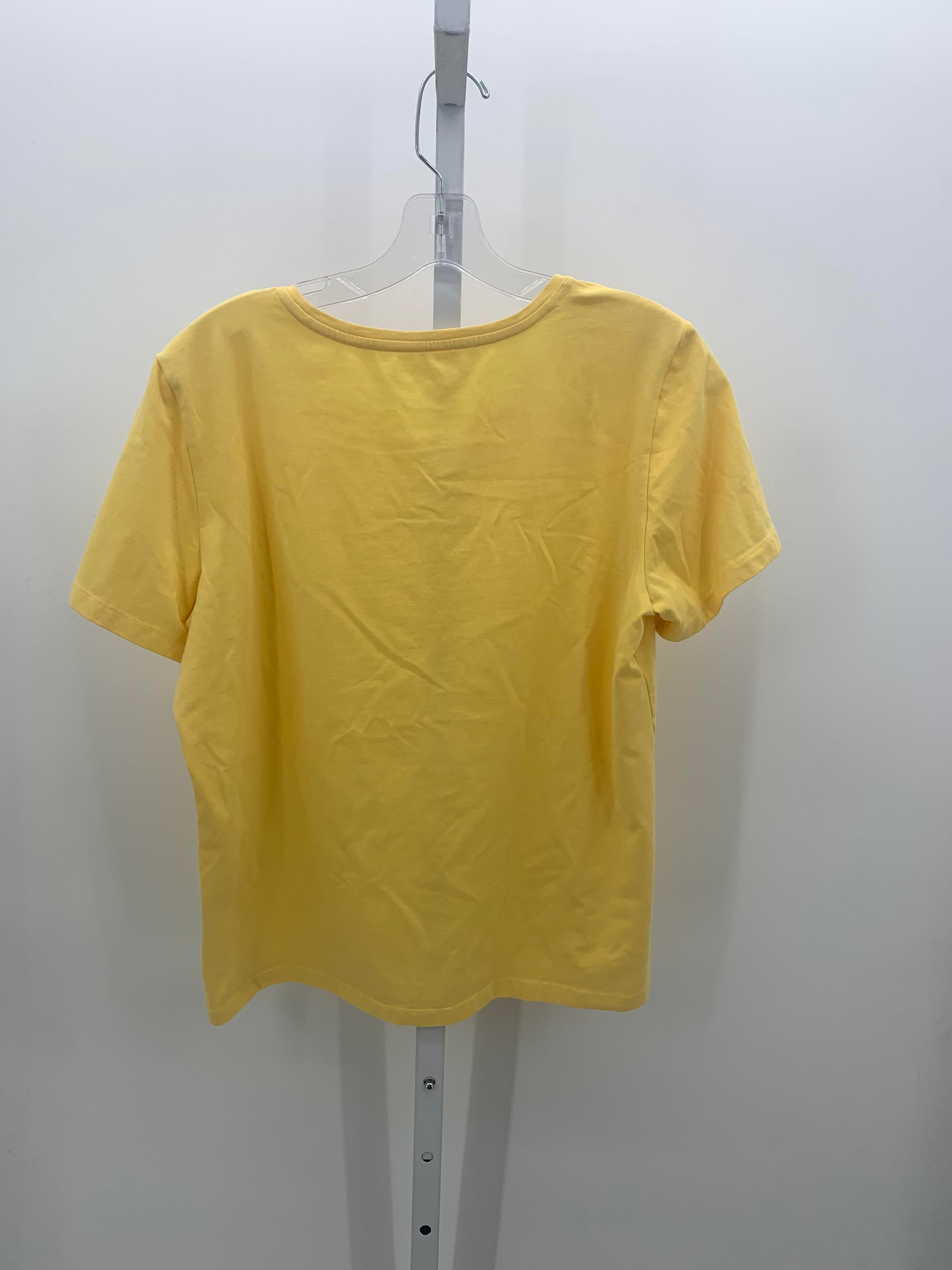 Christopher & Banks Size Large Petite Petite Short Sleeve Shirt