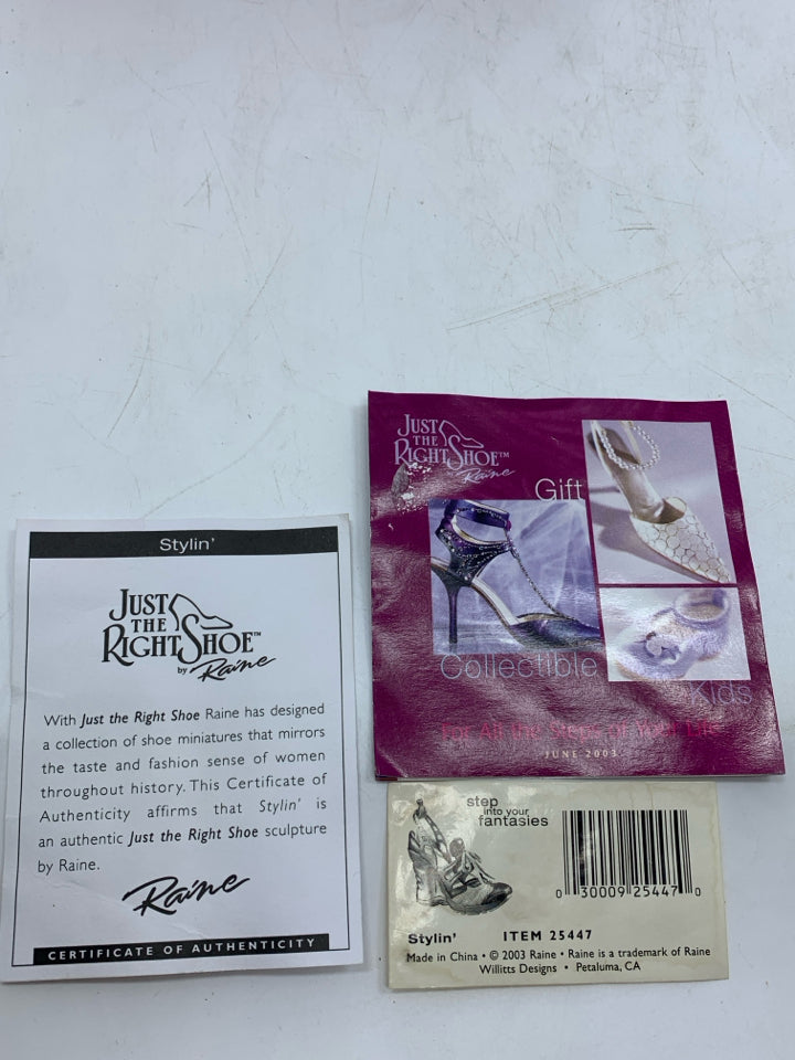 JUST THE RIGHT SHOE FIGURINE IN BOX.