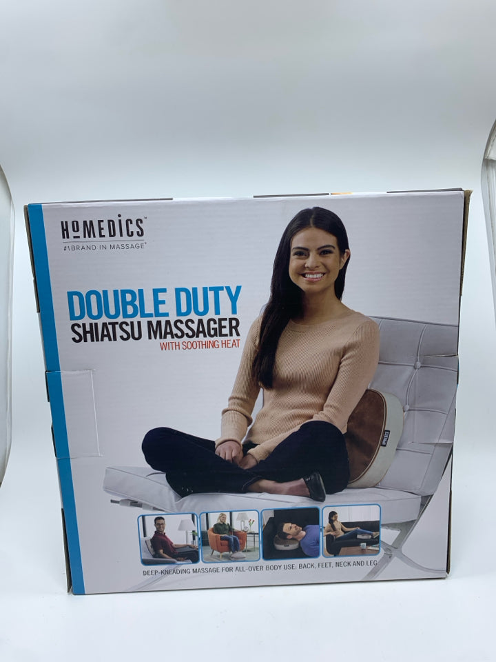 NIB DOUBLE DUTY SHIATSU MASSAGER.