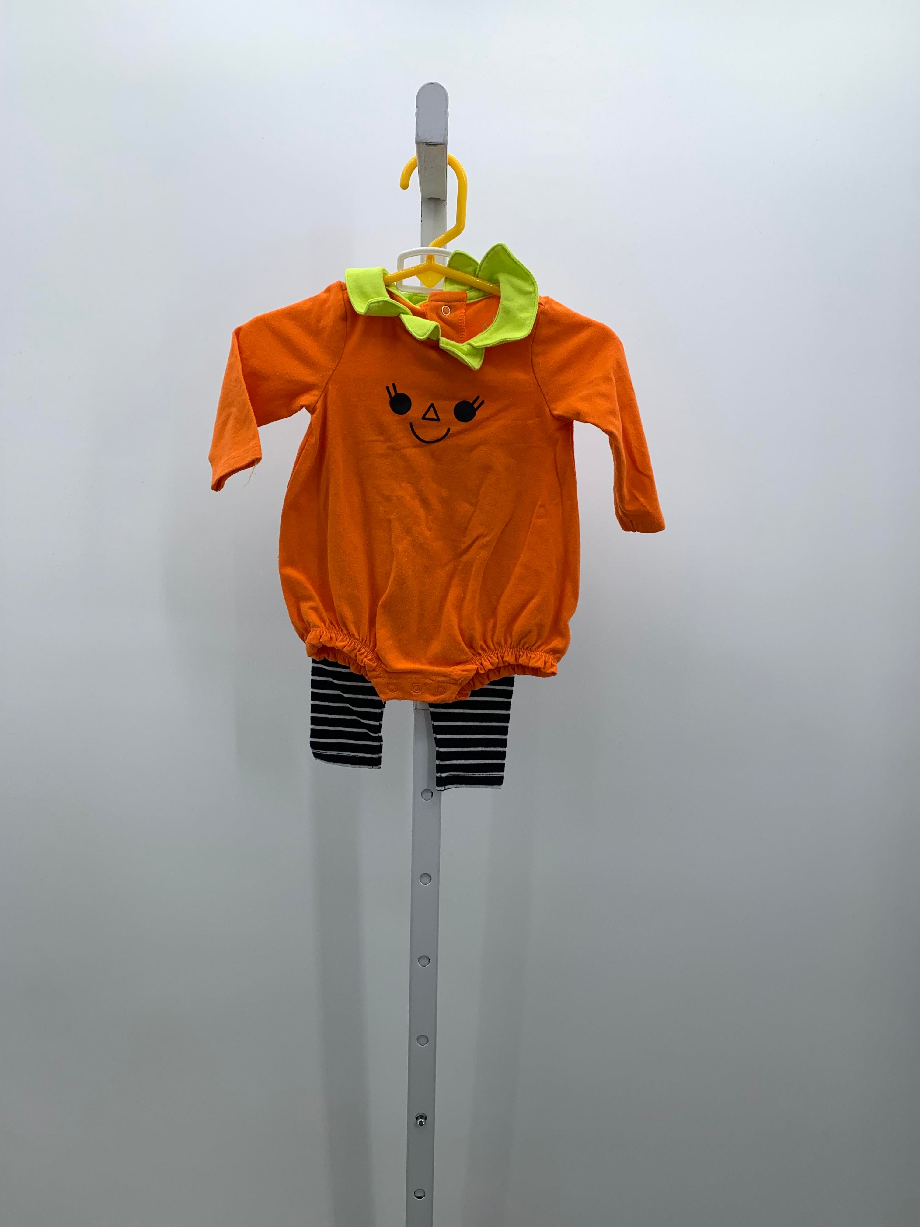 PUMPKIN SHIRT BLK/WHT STRIPE PANTS