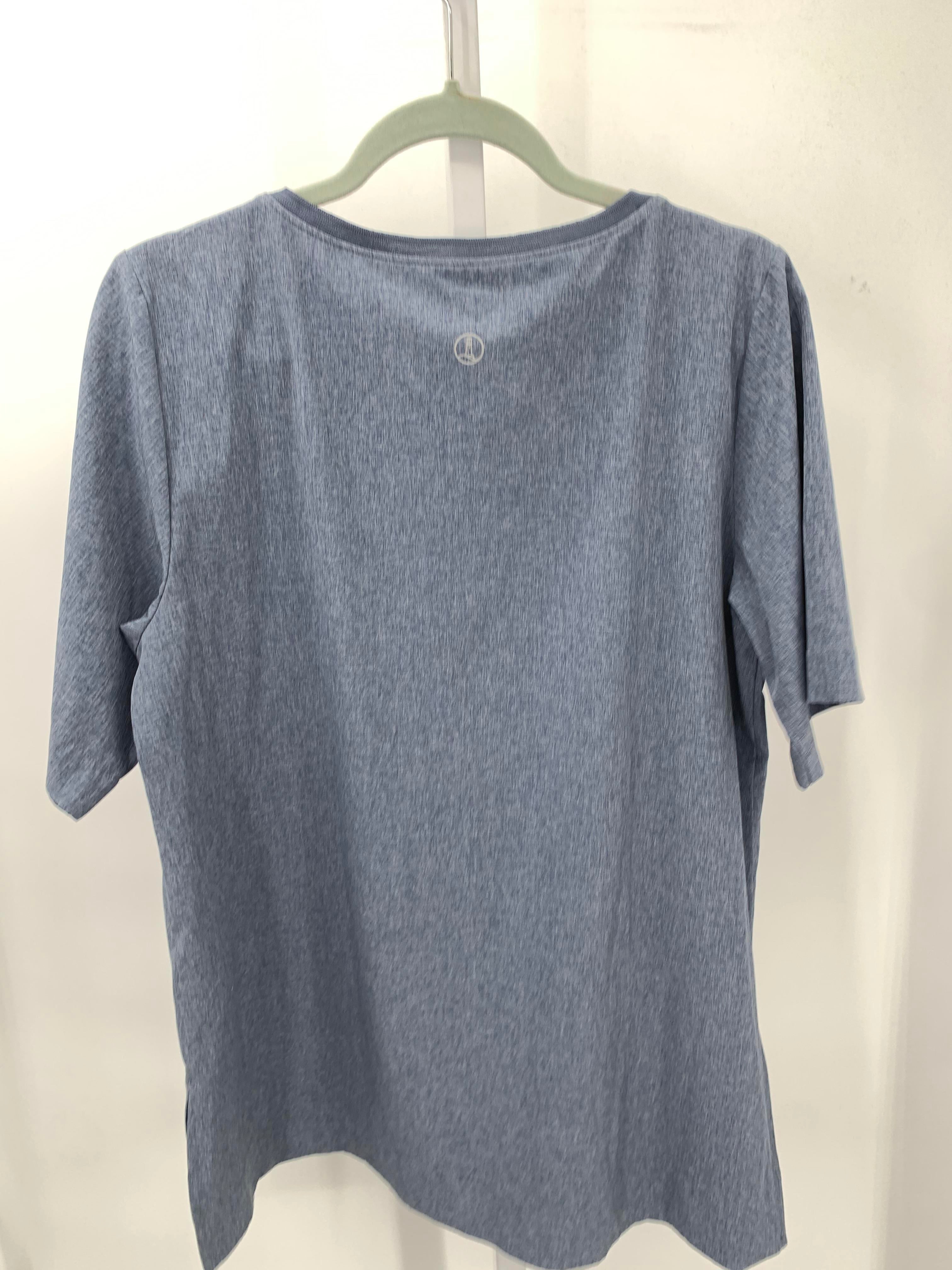 Lands End Size Medium Misses Short Sleeve Shirt
