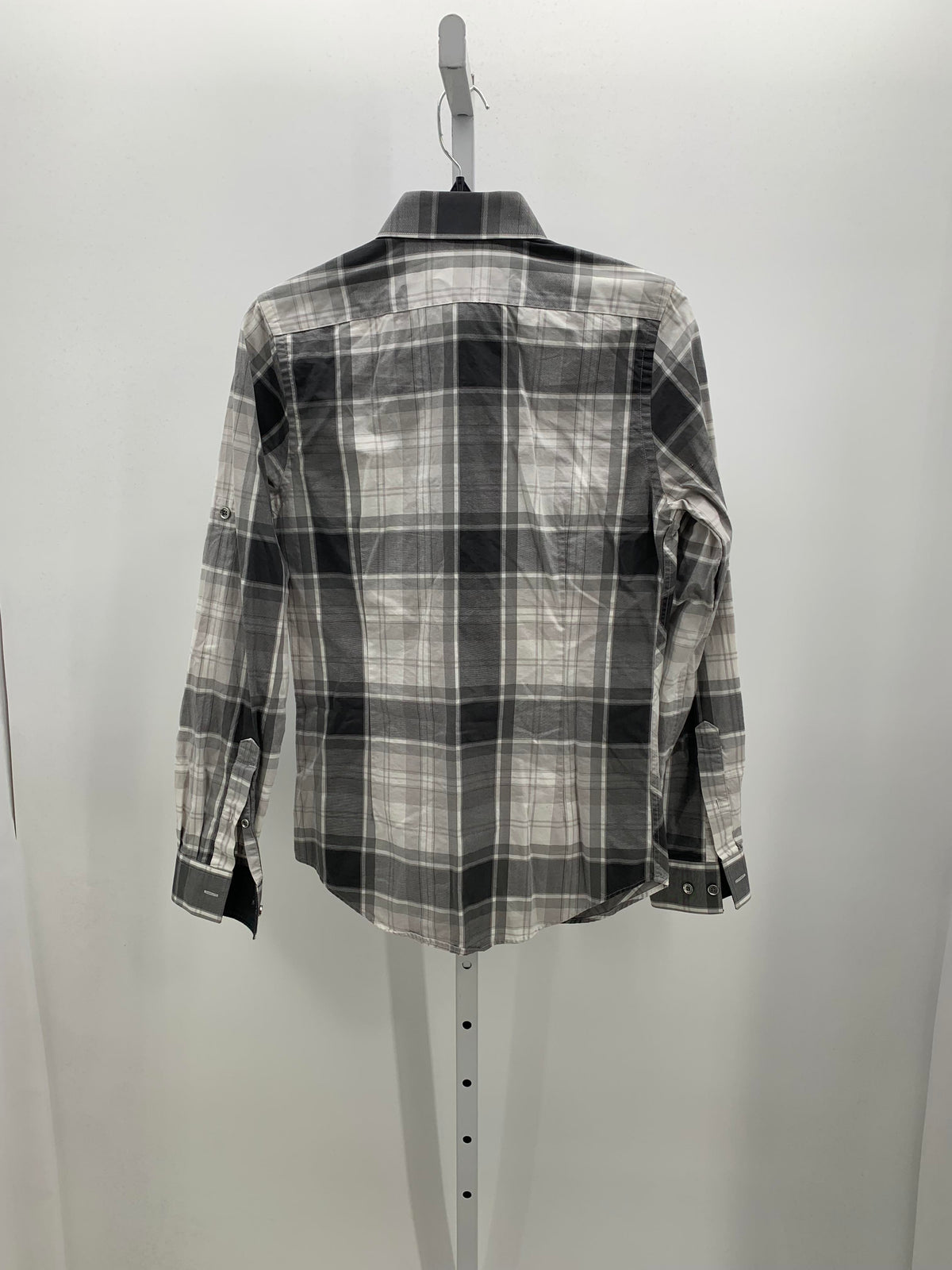 PLAID BTN DOWN