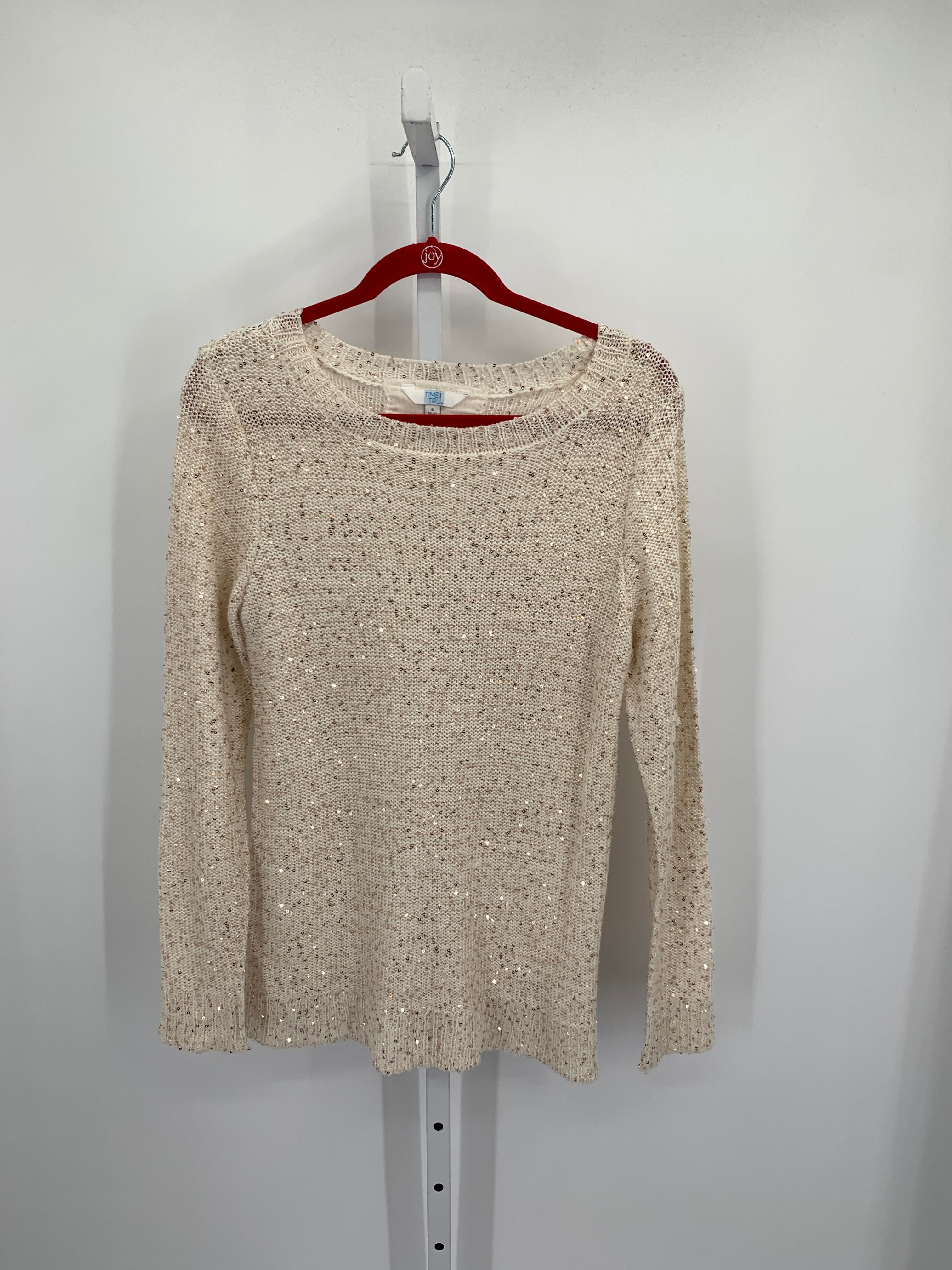 Time and Tru Size Small Misses Long Slv Sweater