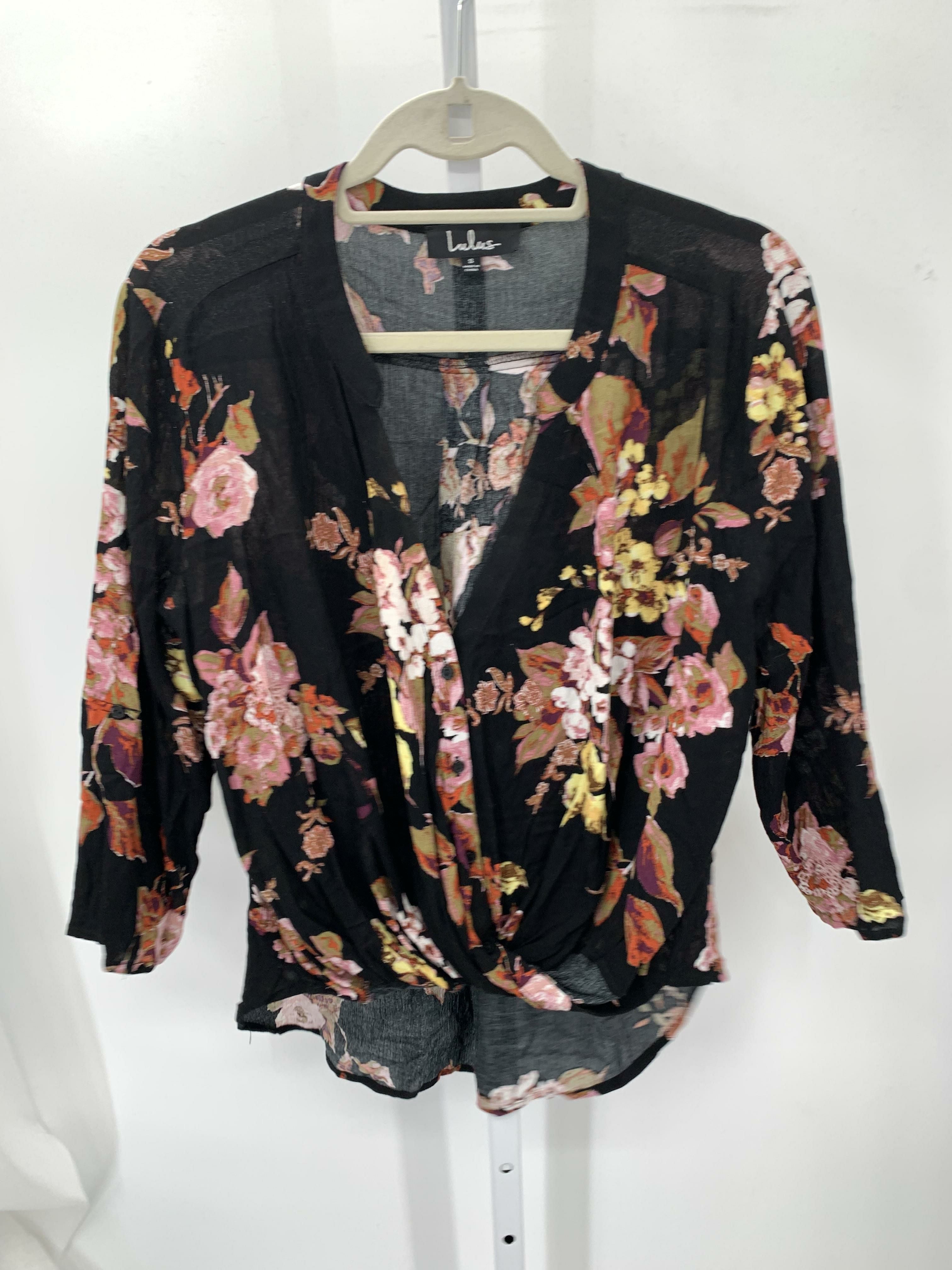 Lulus Size Small Misses 3/4 Sleeve Shirt