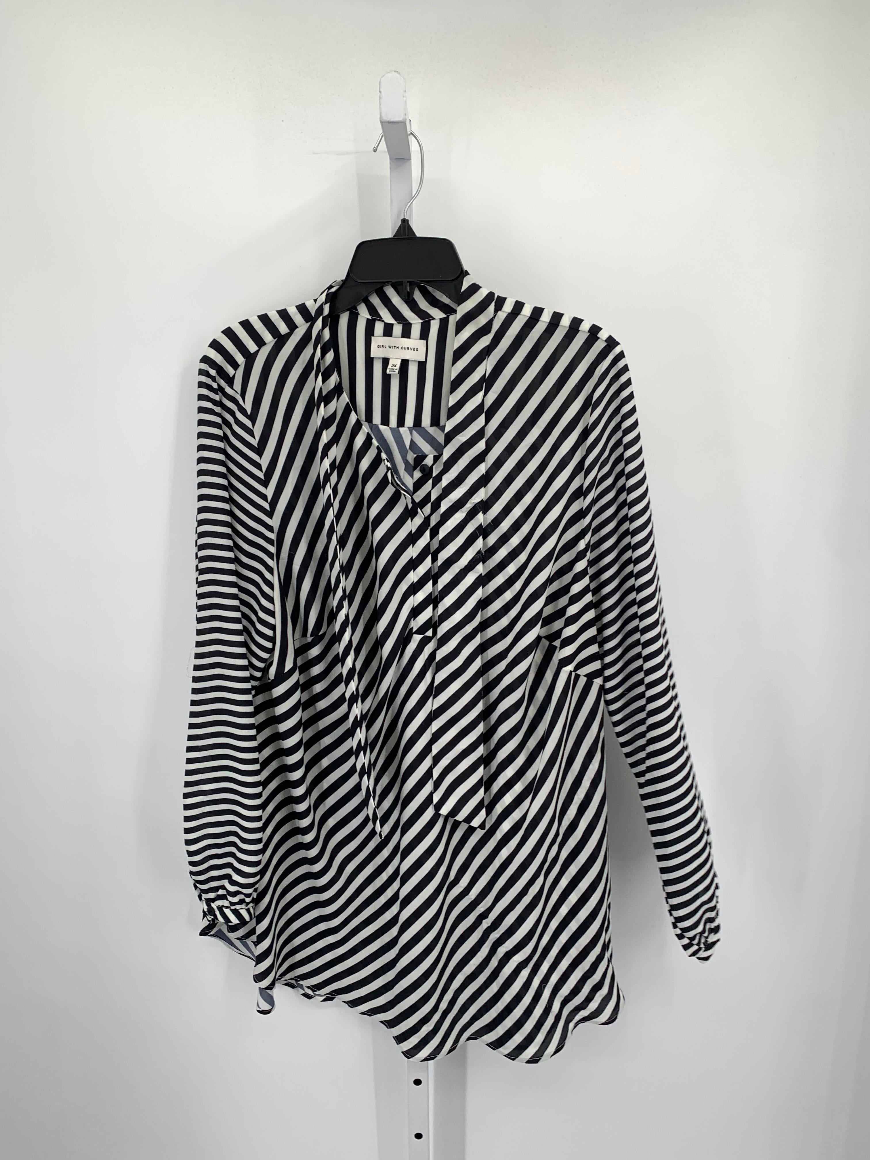 Size 2X Womens Long Sleeve Shirt