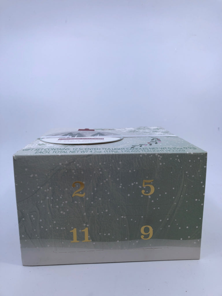 NIB 12 DAYS OF FRAGRANCE YANKEE CANDLE TEA LIGHT CANDLES.