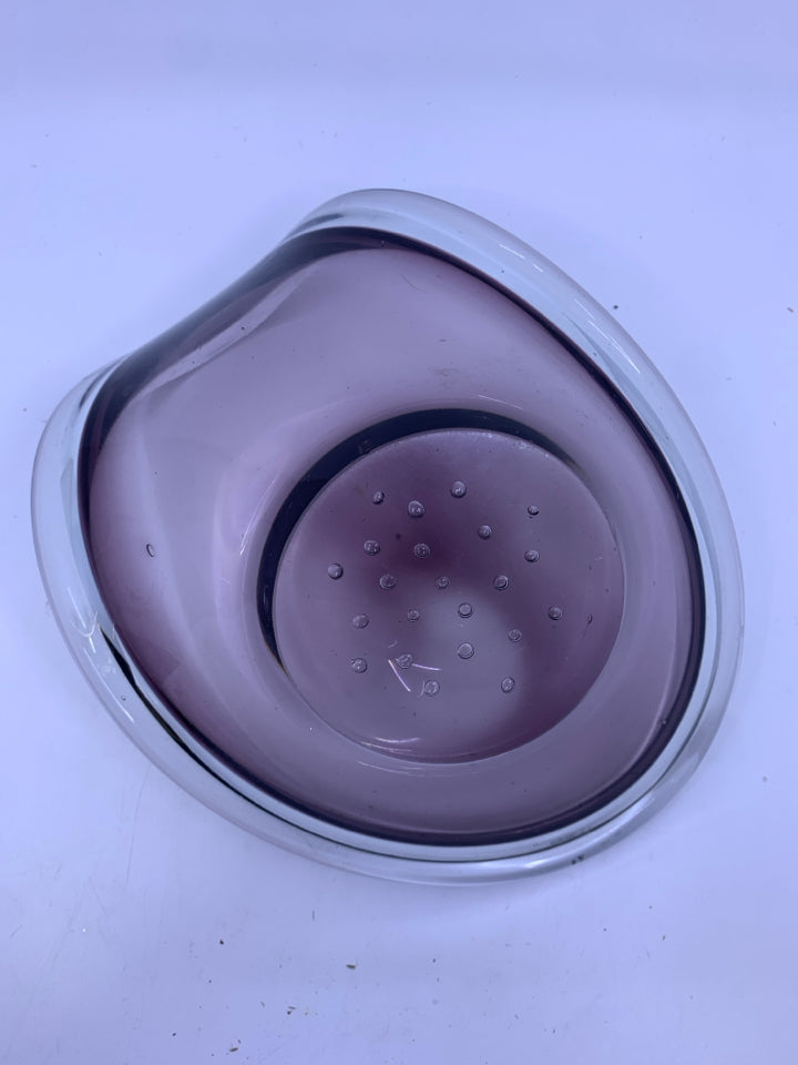 PURPLE BUBBLE BOTTOM WAVE DISH.