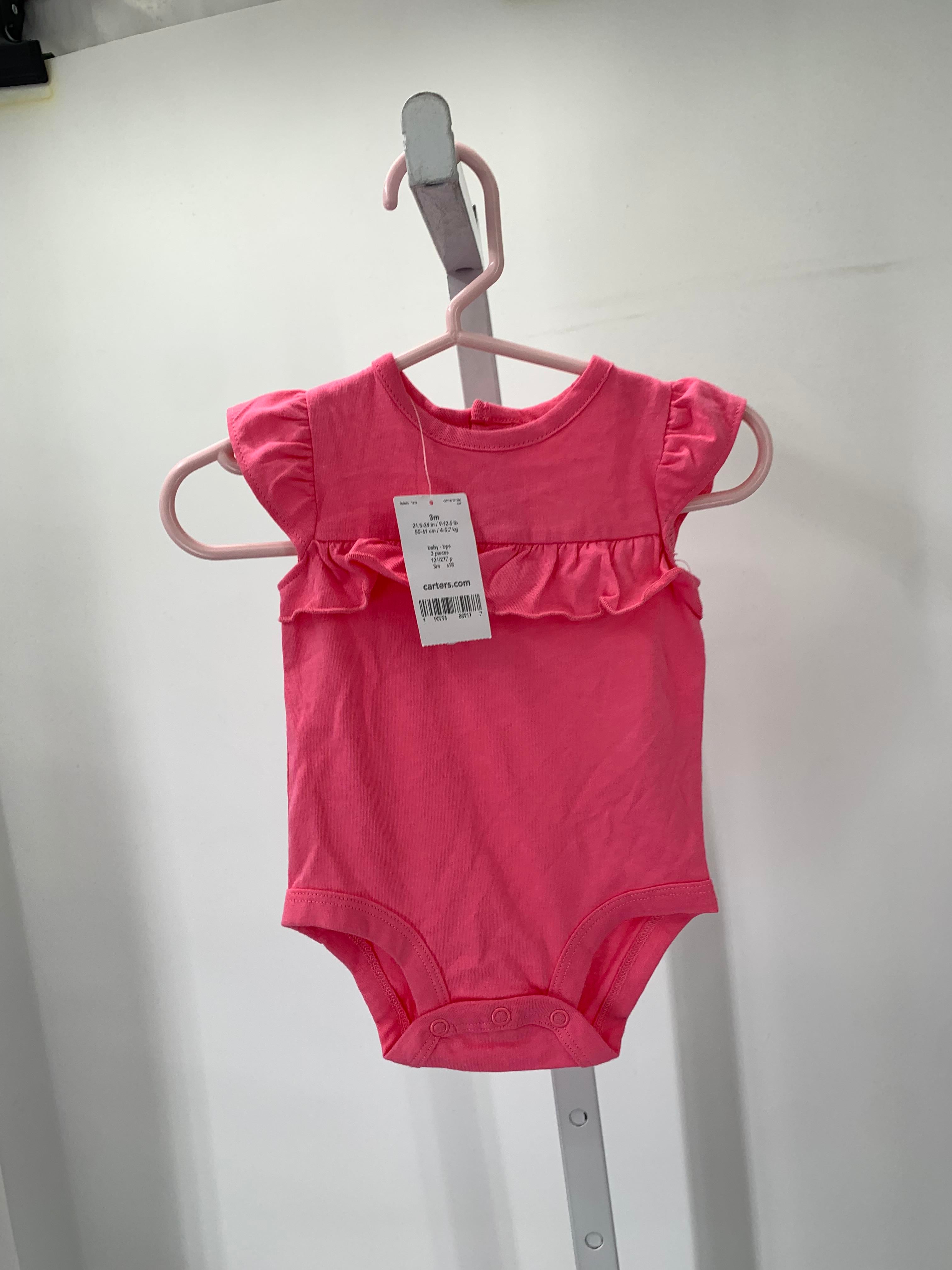 Carters Size 3 Months Girls Short Sleeve Shirt