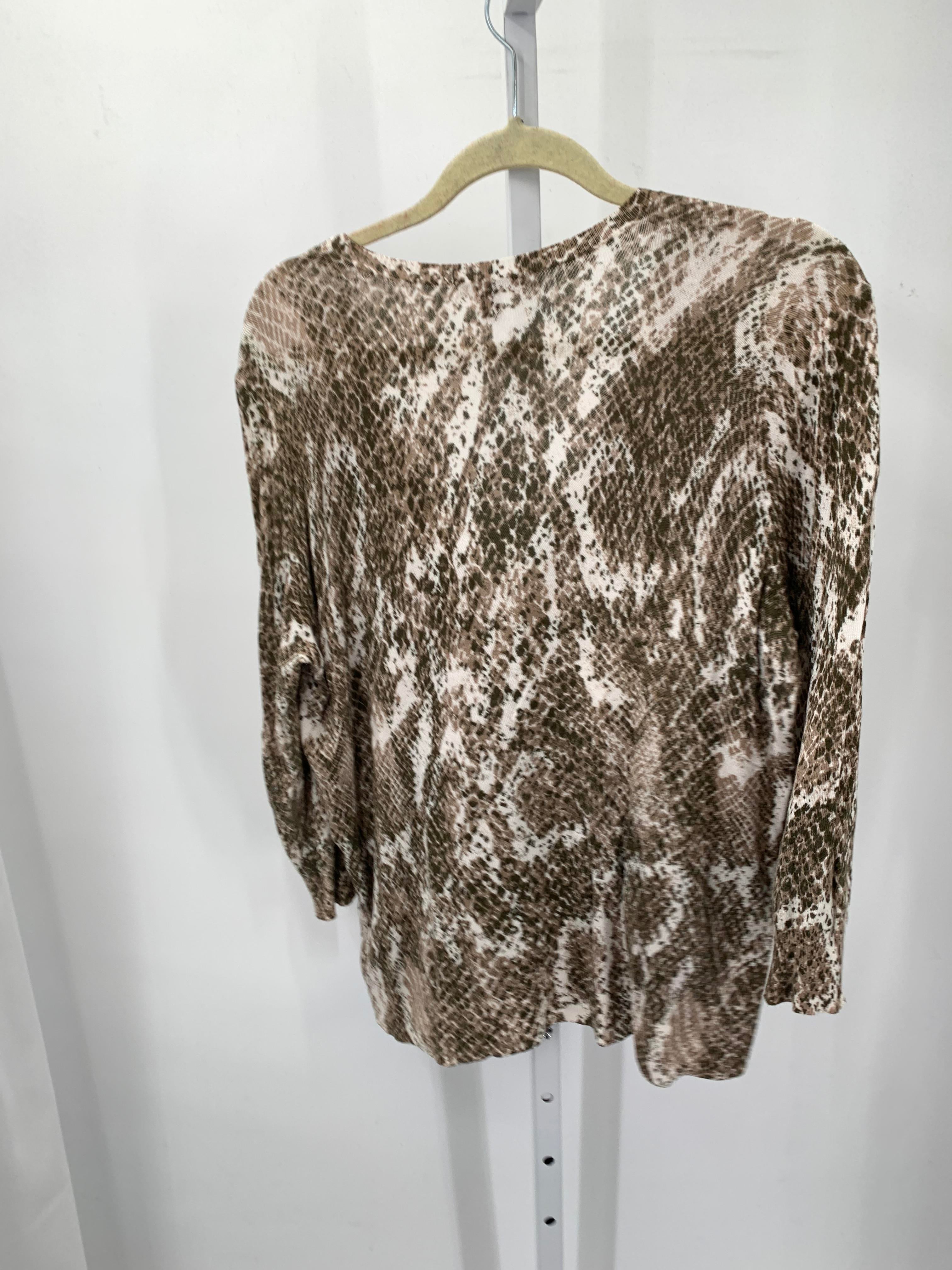 Roz & Ali Size 1X Womens 3/4 Sleeve Sweater