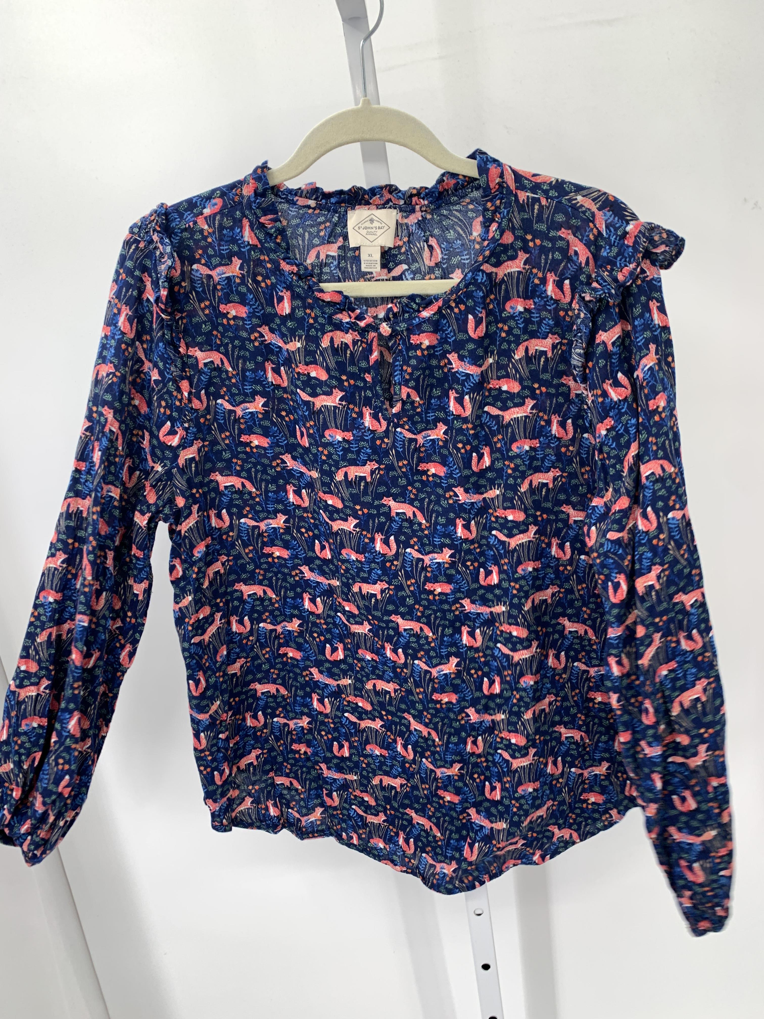 St. Johns Bay Size Extra Large Misses Long Sleeve Shirt