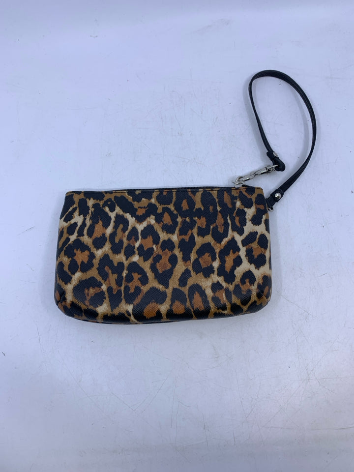 Coach Leopard Print Wristlet