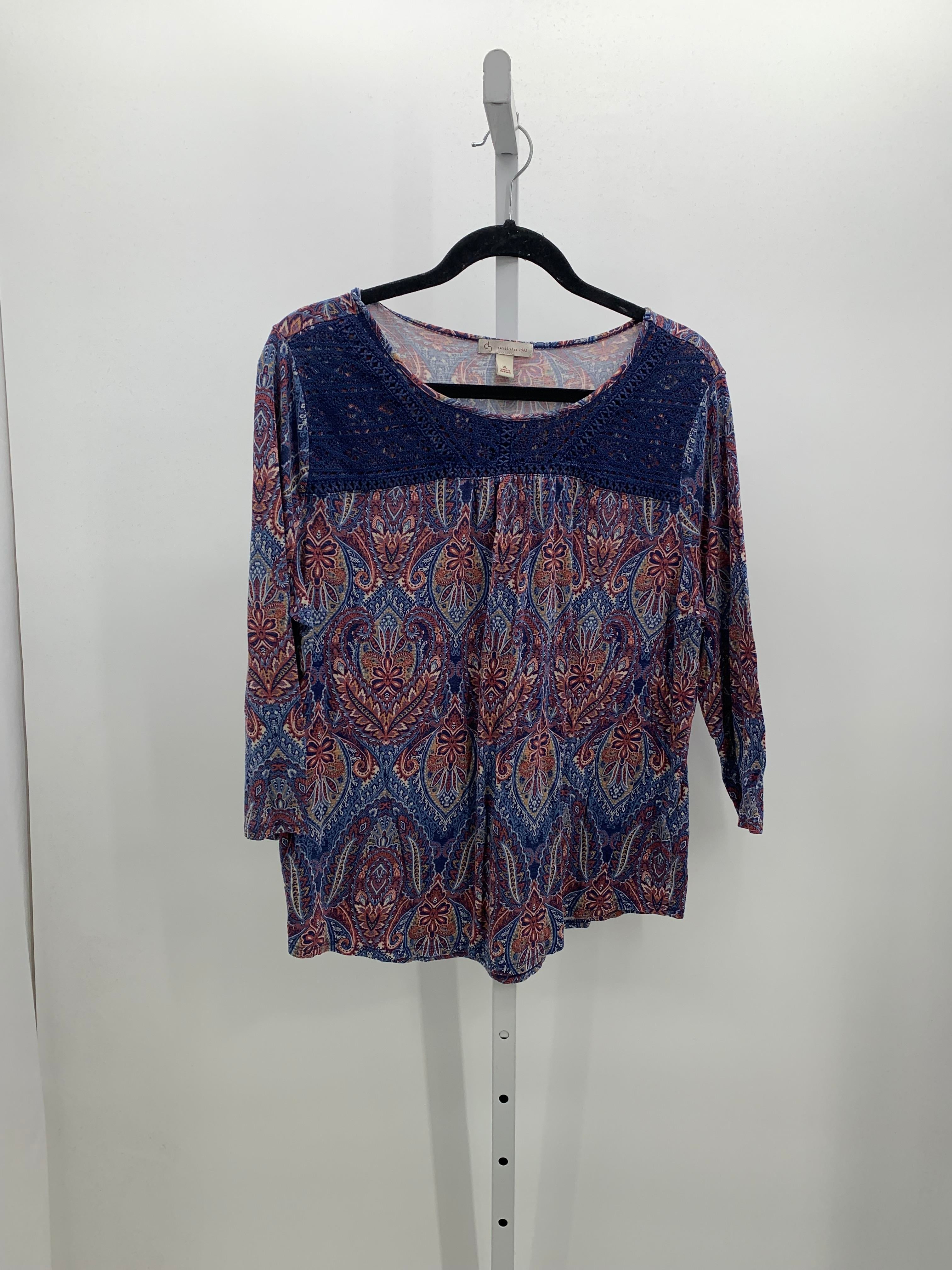 db Size Extra Large Misses 3/4 Sleeve Shirt