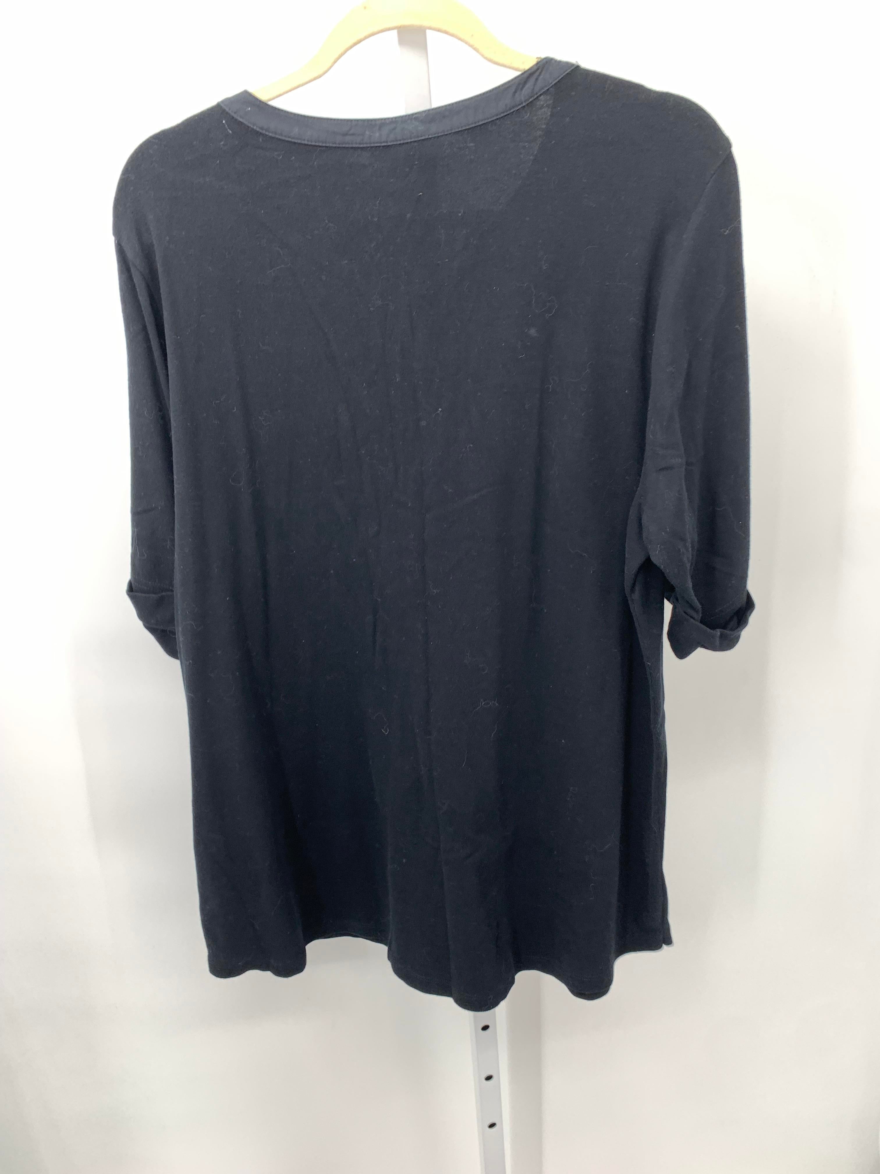Croft & Barrow Size 1X Womens Short Sleeve Shirt