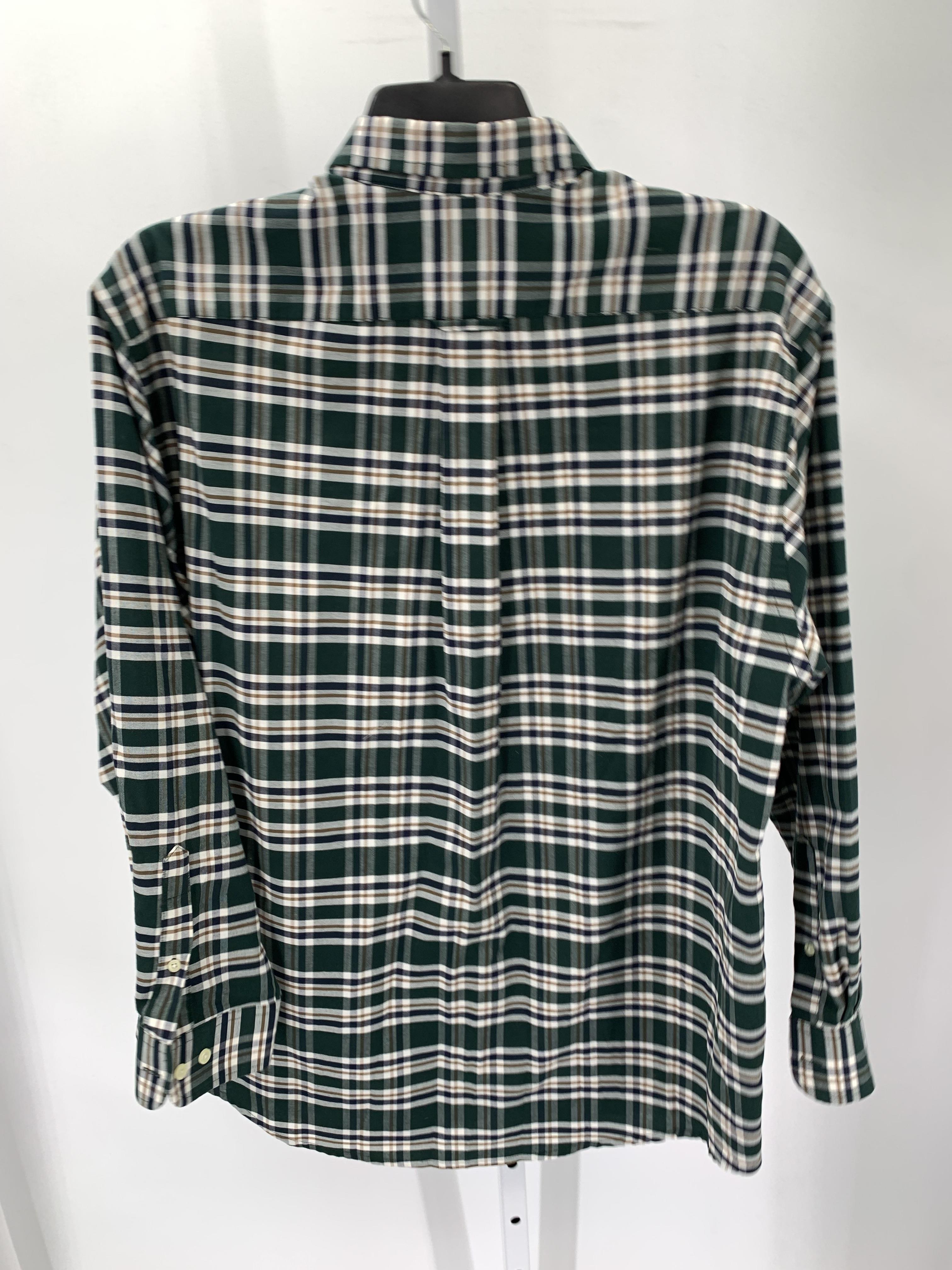 PLAID BTN DOWN