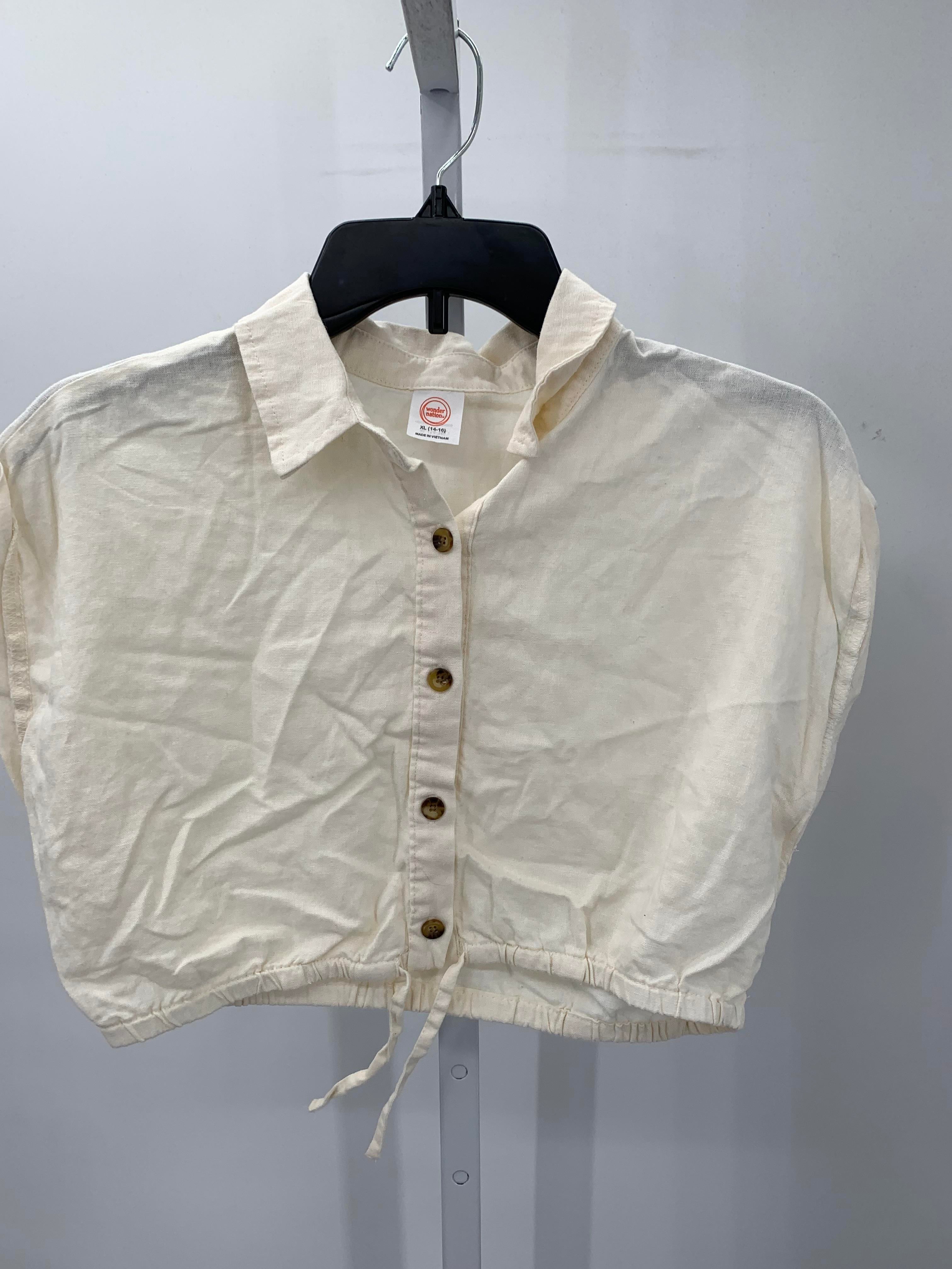 Wonder Nation Size 14-16 Girls Short Sleeve Shirt