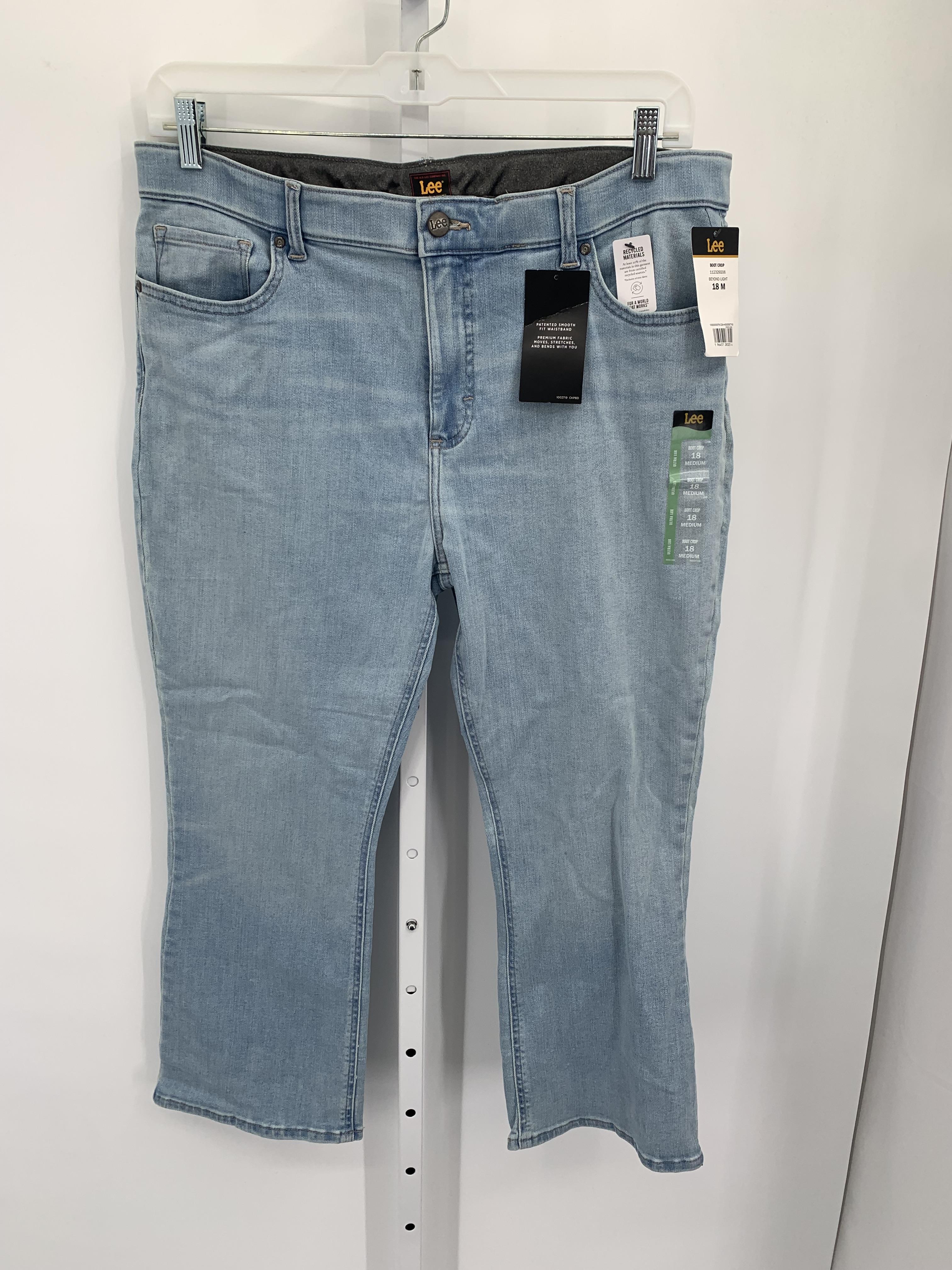 Lee Size 18 Misses Cropped Jeans