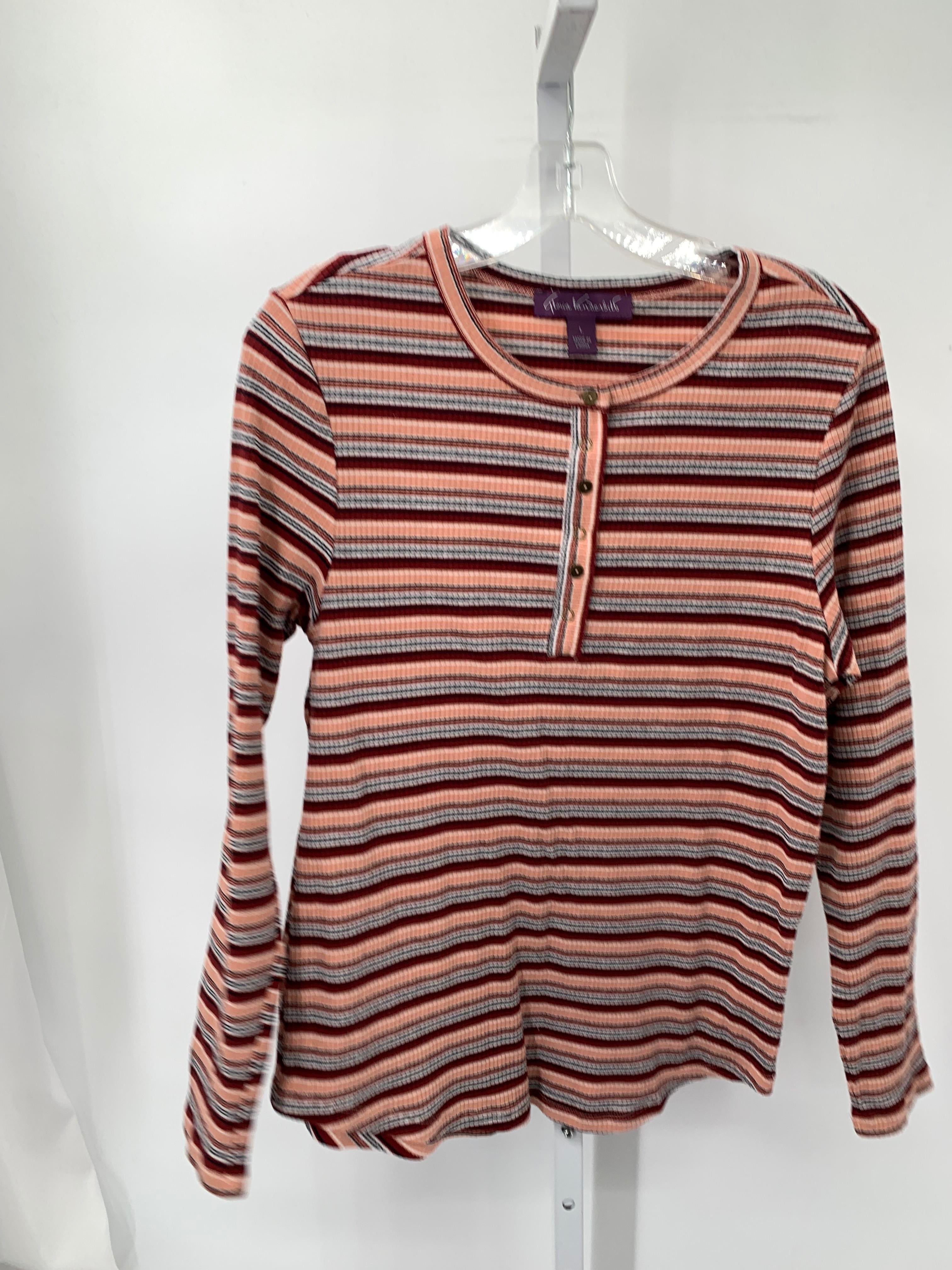 Gloria Vanderbilt Size Large Misses Long Sleeve Shirt