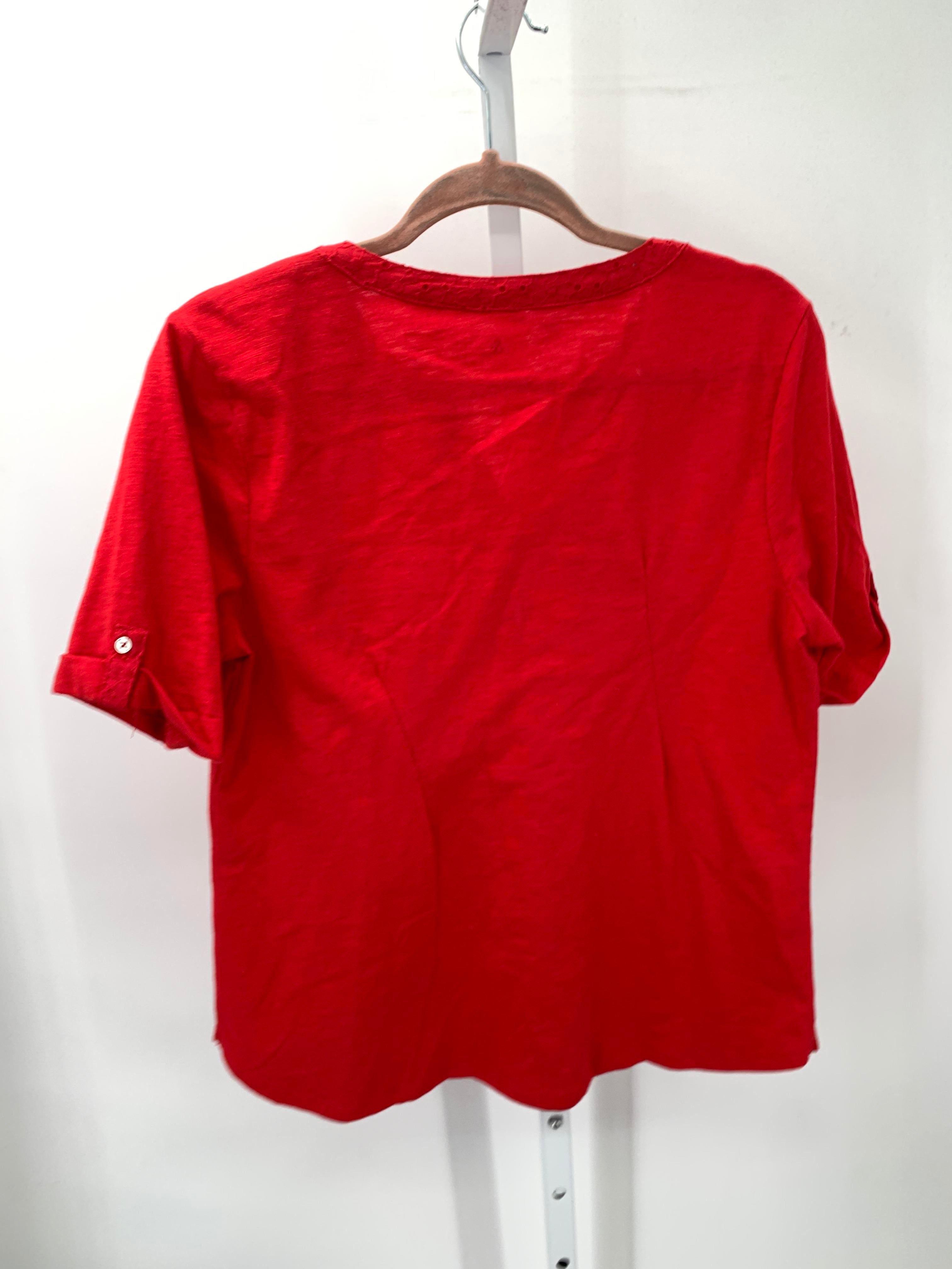 Croft & Barrow Size Medium Petite Petite Short Sleeve Shirt