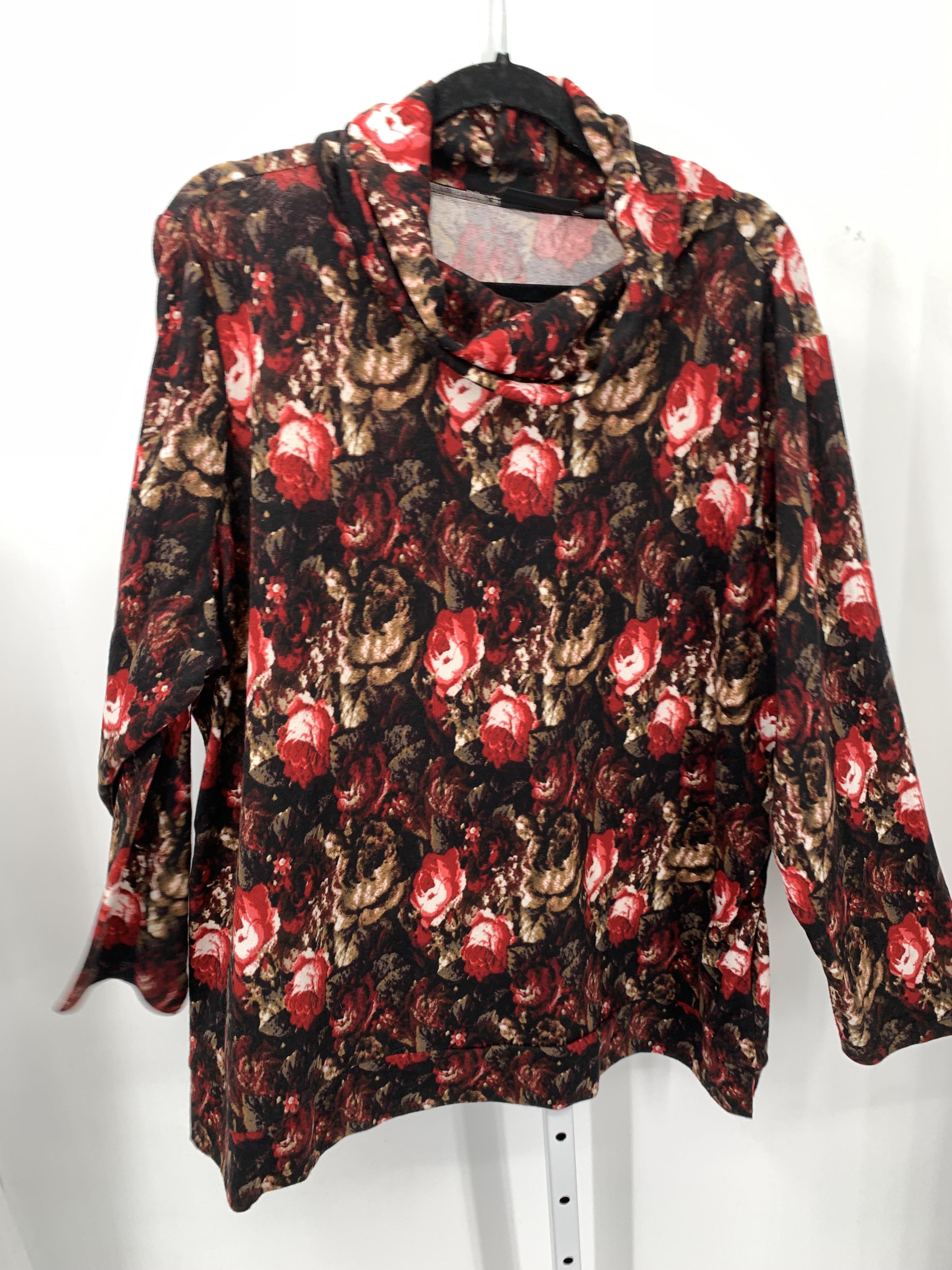 Susan Graver Size 3X Womens Long Sleeve Shirt