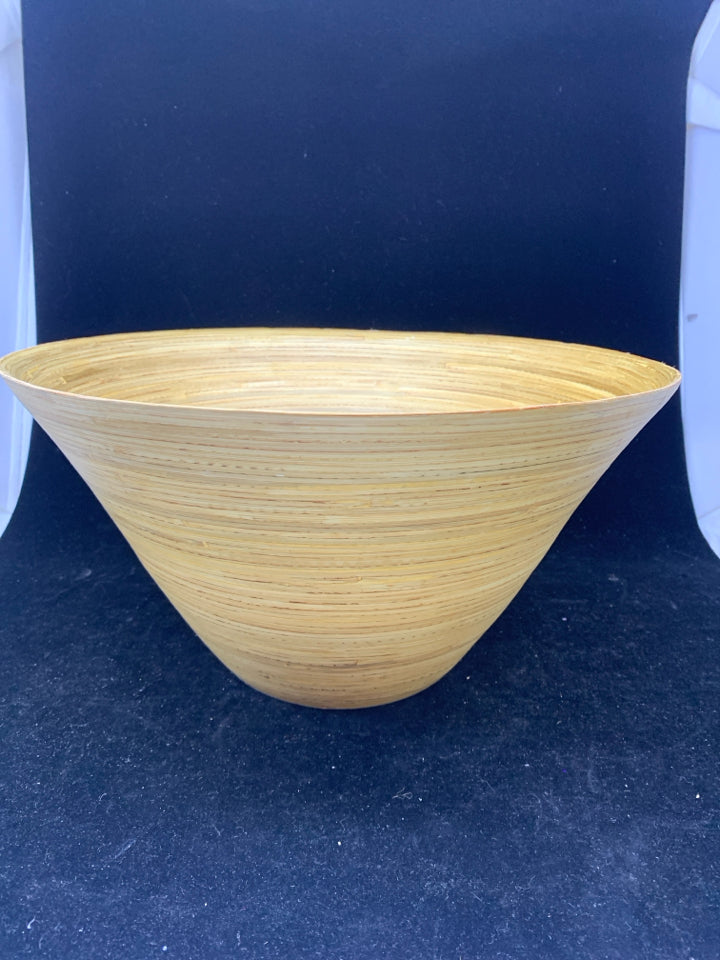 LARGE BAMBOO BOWL.