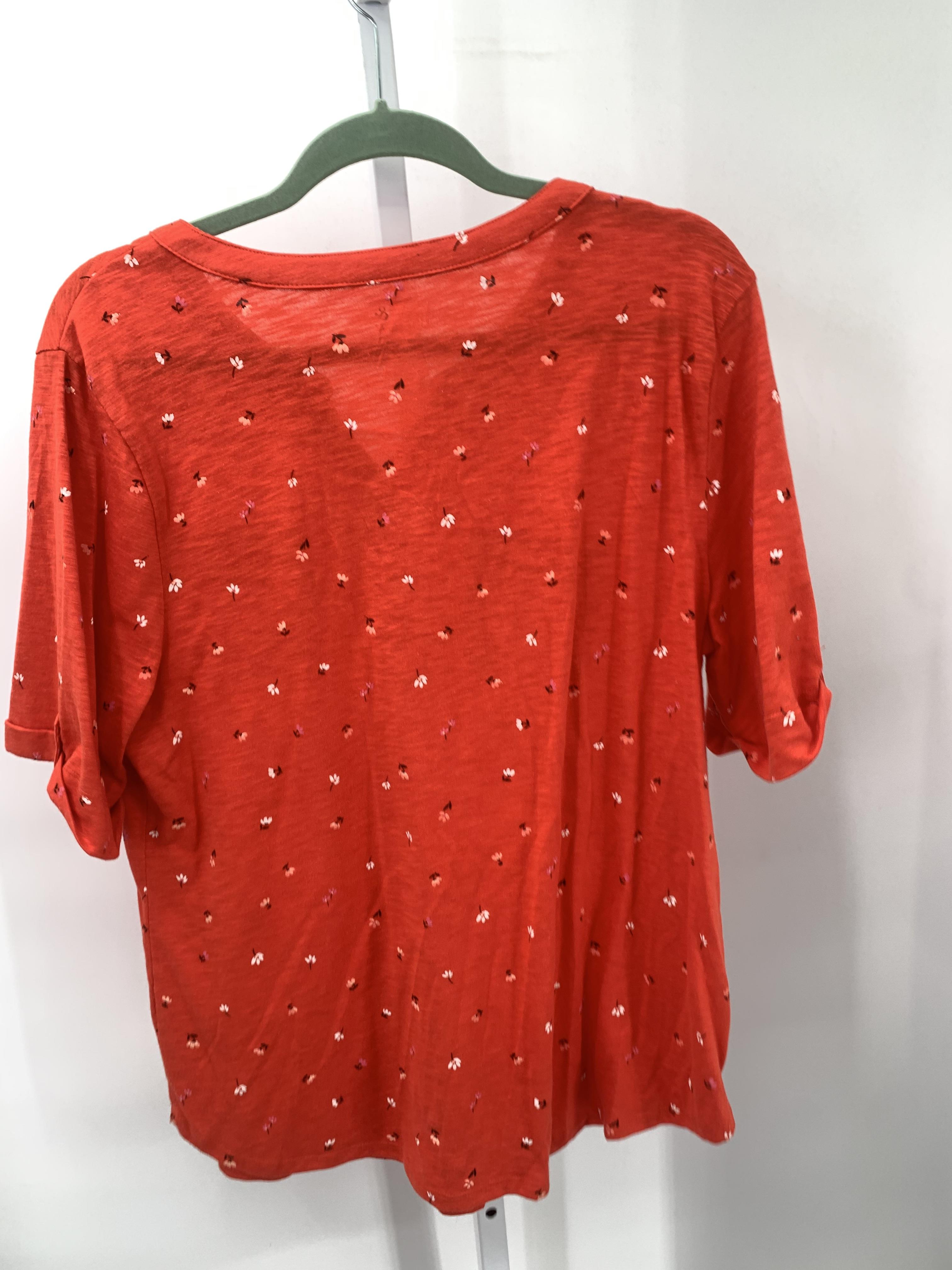 Croft & Barrow Size Extra Large Misses Short Sleeve Shirt