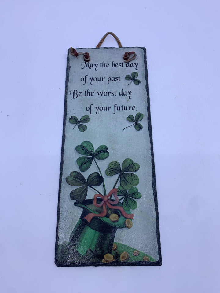 MAY THE BEST SLATE WALL HANGING.