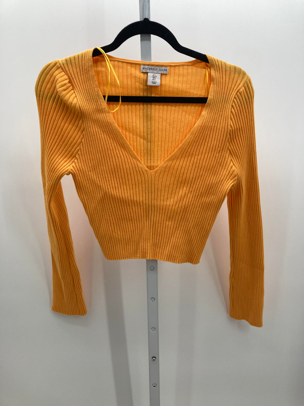 SINCERELY JULES Size Large Juniors Long Sleeve Sweater