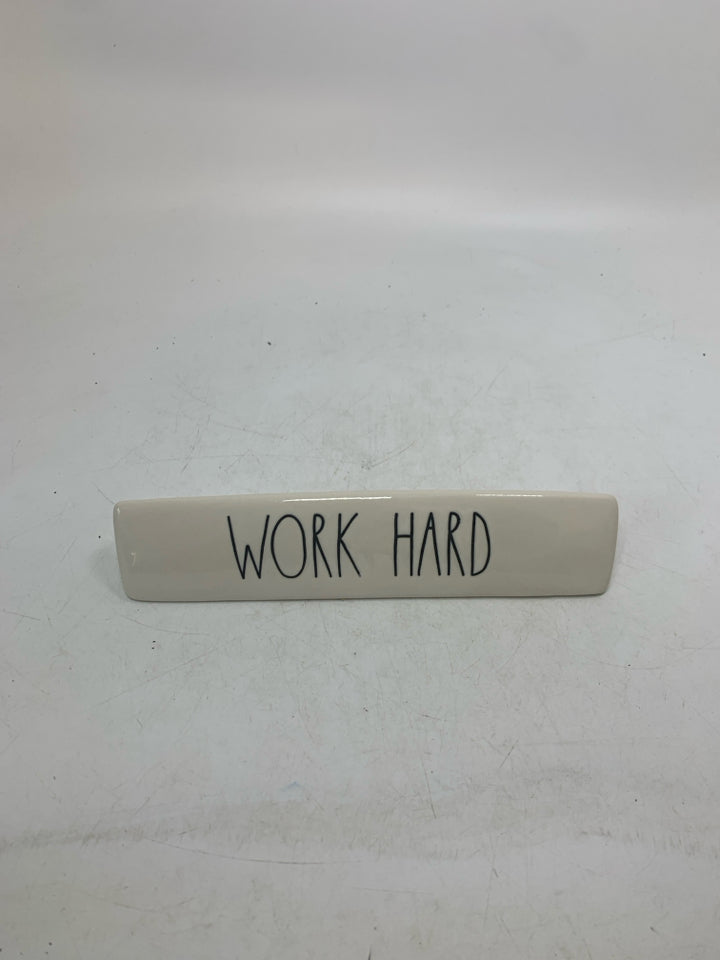 WORK HARD,STAY HUMBLE CERAMIC SIGN.