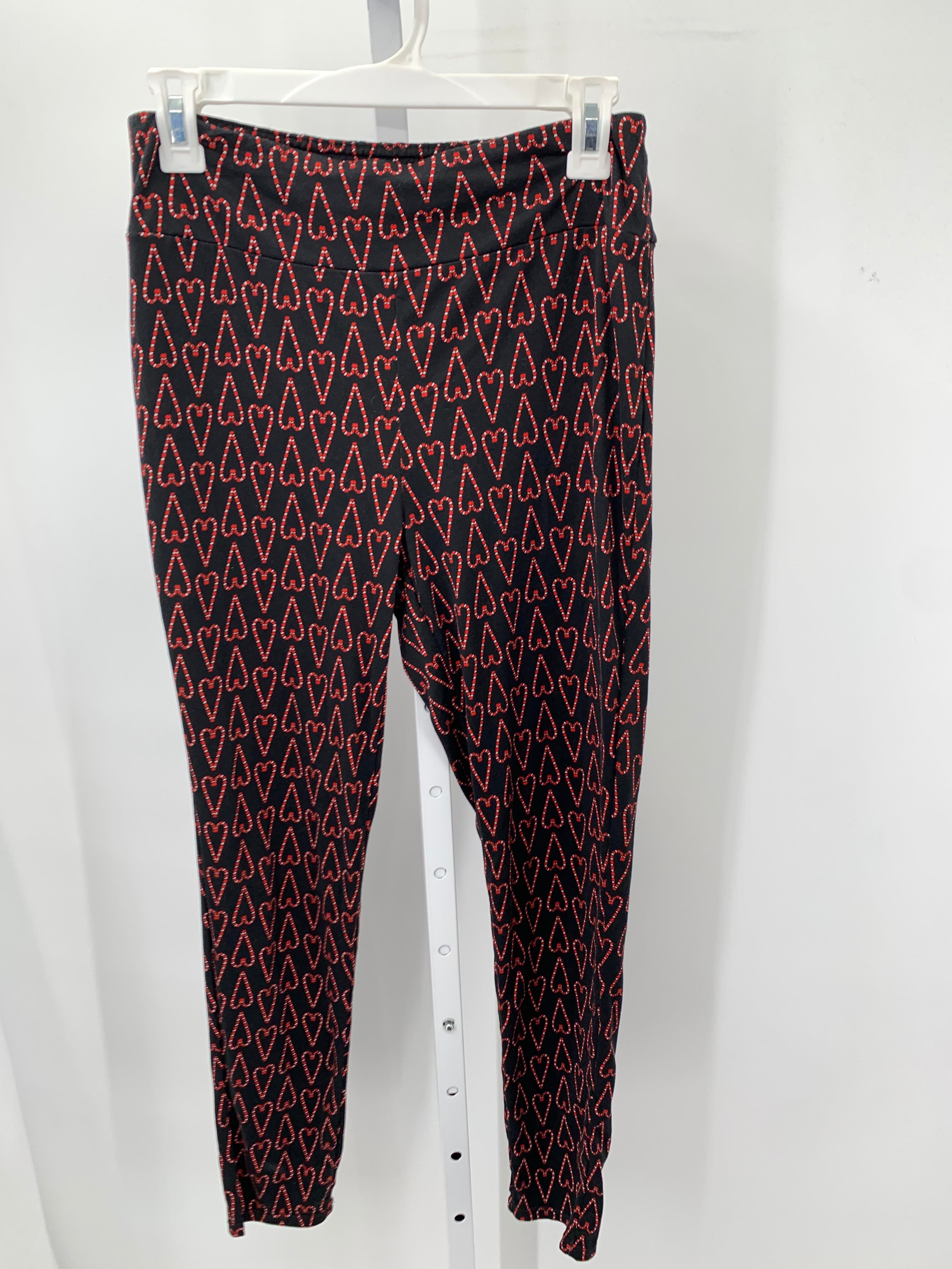 LEGGINGS CANDY CANE HEARTS.