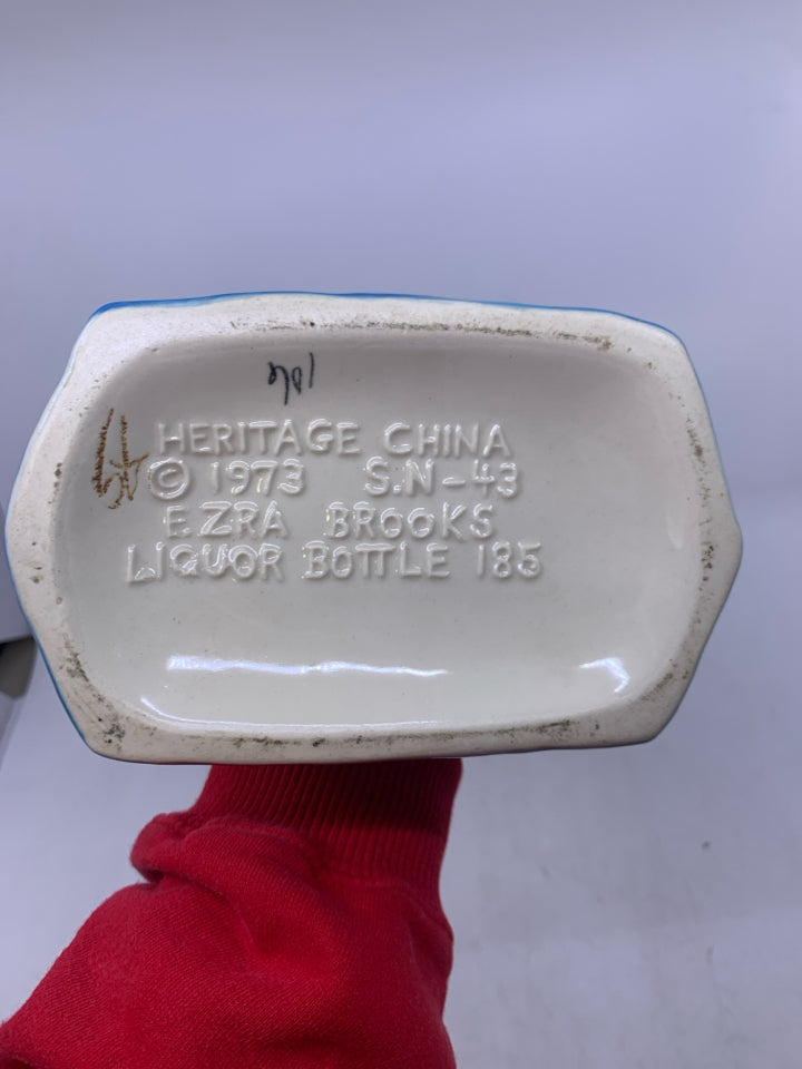 VTG ERA BROOKS TOTEM POLE CERAMIC DECANTER.