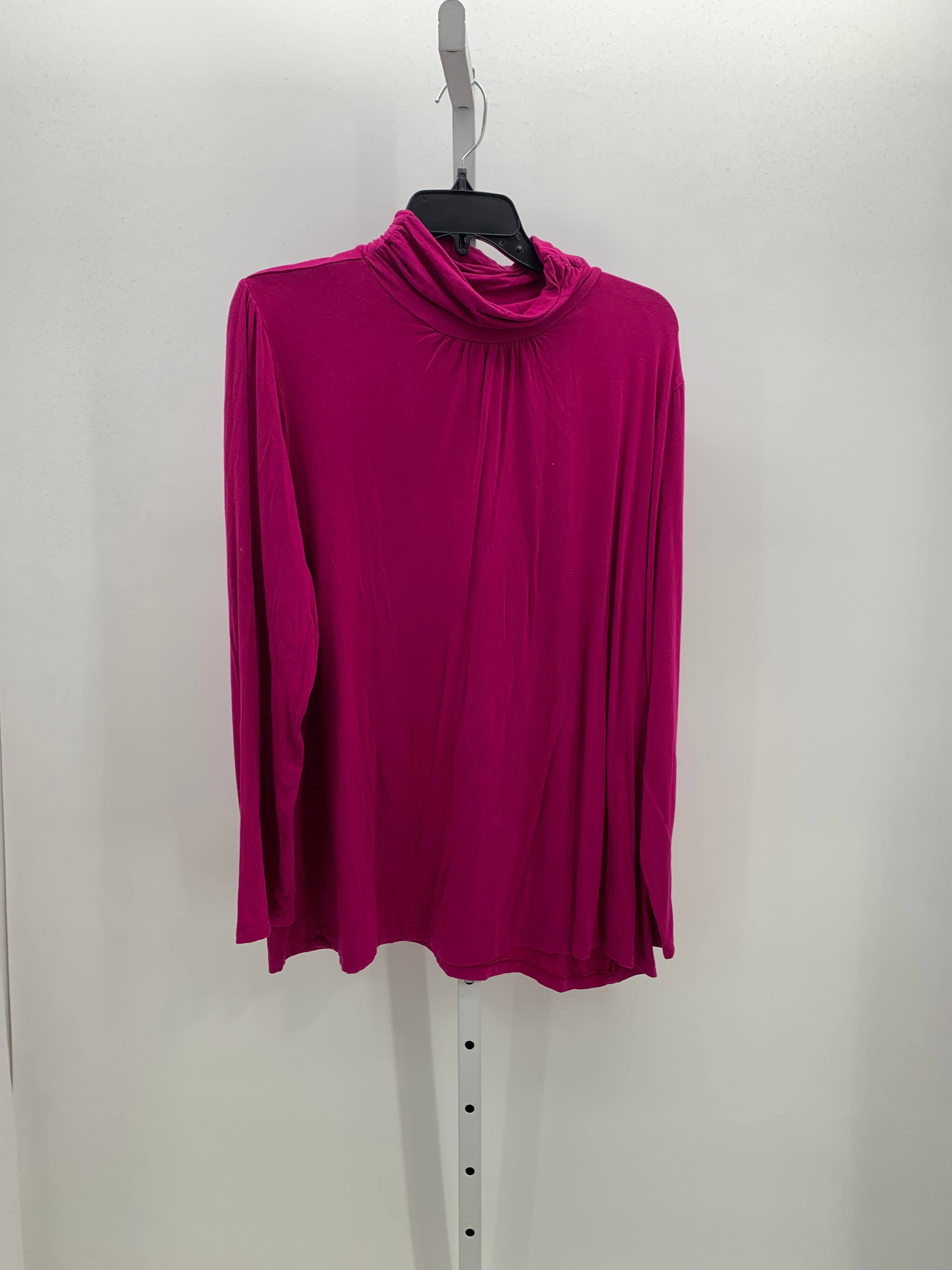 August Silk Size 3X Womens Long Sleeve Shirt
