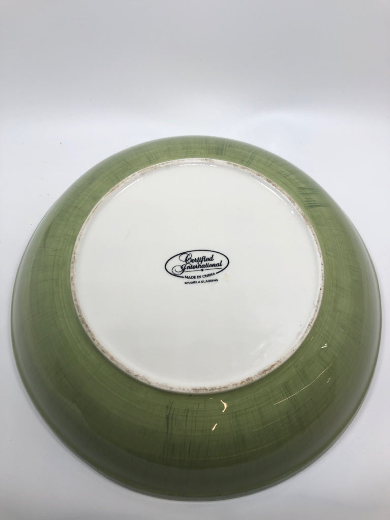 LG FLORAL SERVING BOWL.