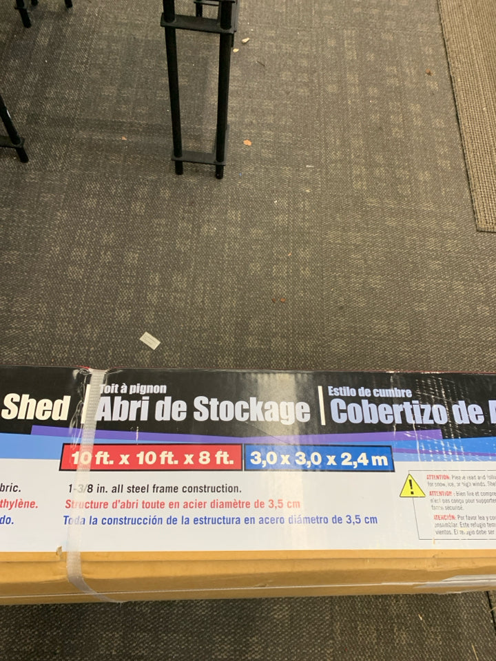 NIB PEAK STYLE STORAGE SHED GREY WATERPROOF.