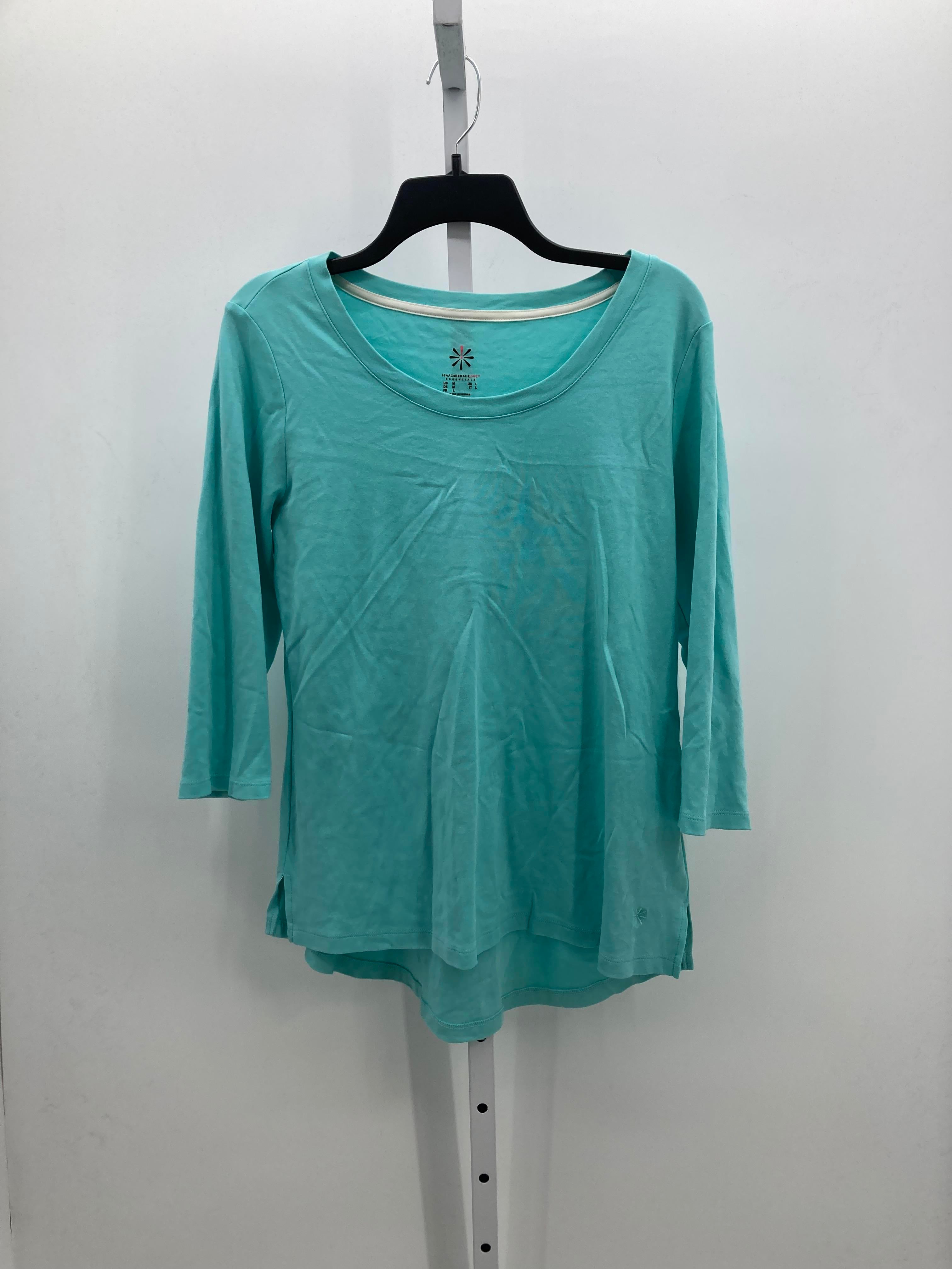 Isaac Mizrahi Size Medium Misses 3/4 Sleeve Shirt