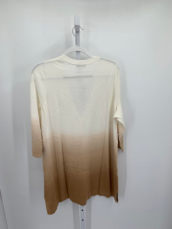 Isaac Mizrahi Size 1X Womens 3/4 Sleeve Sweater