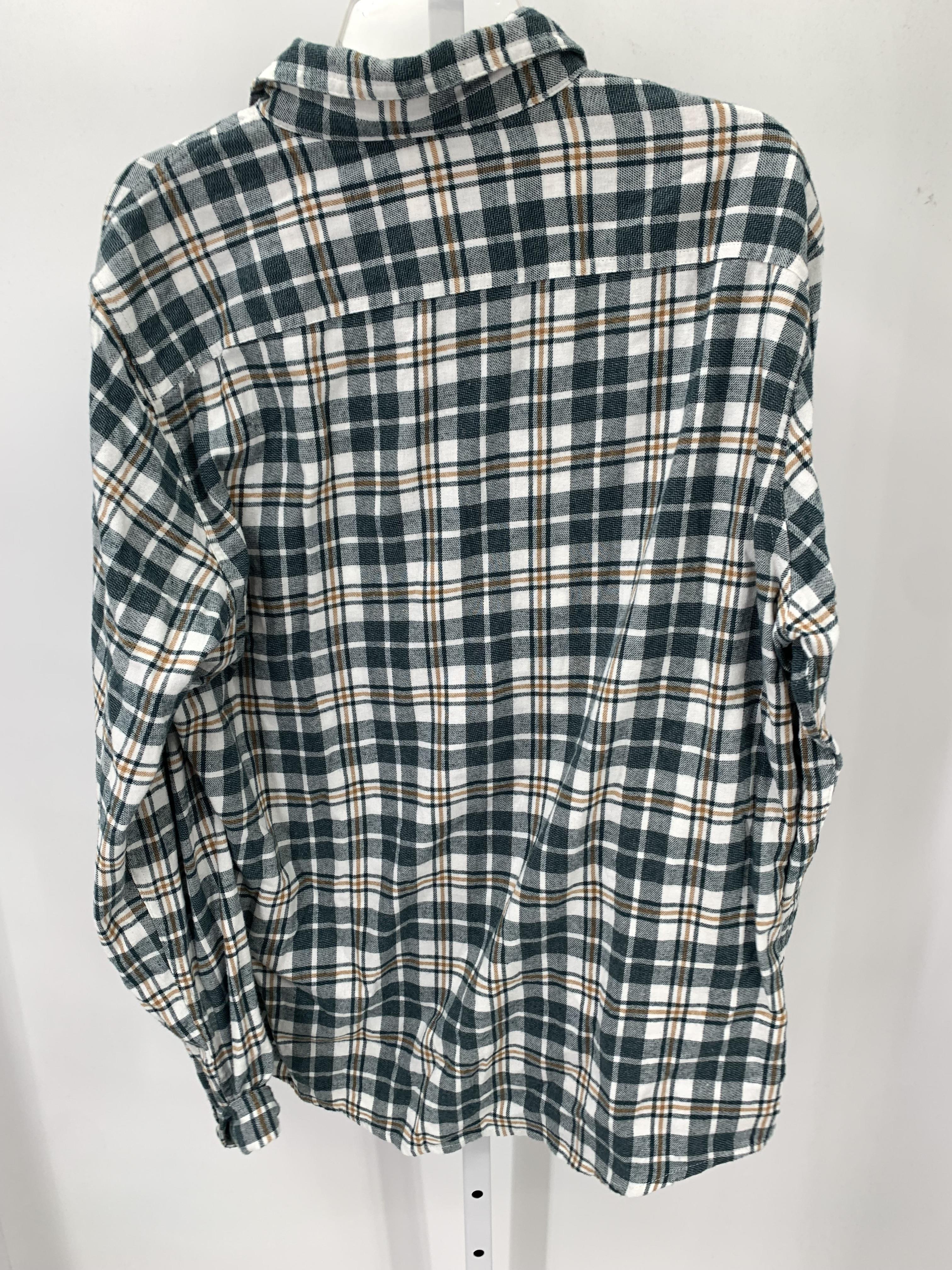 PLAID BTN DOWN SHIRT
