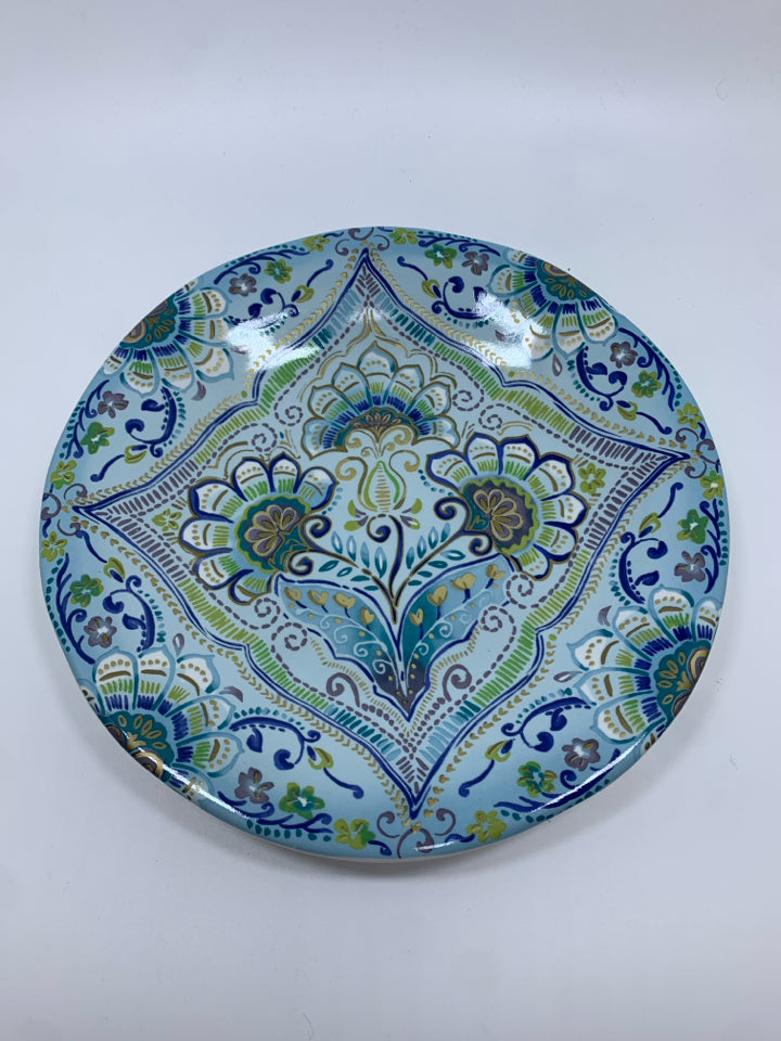 31PC AISHA BLUE DINNER SET SRV FOR 8.